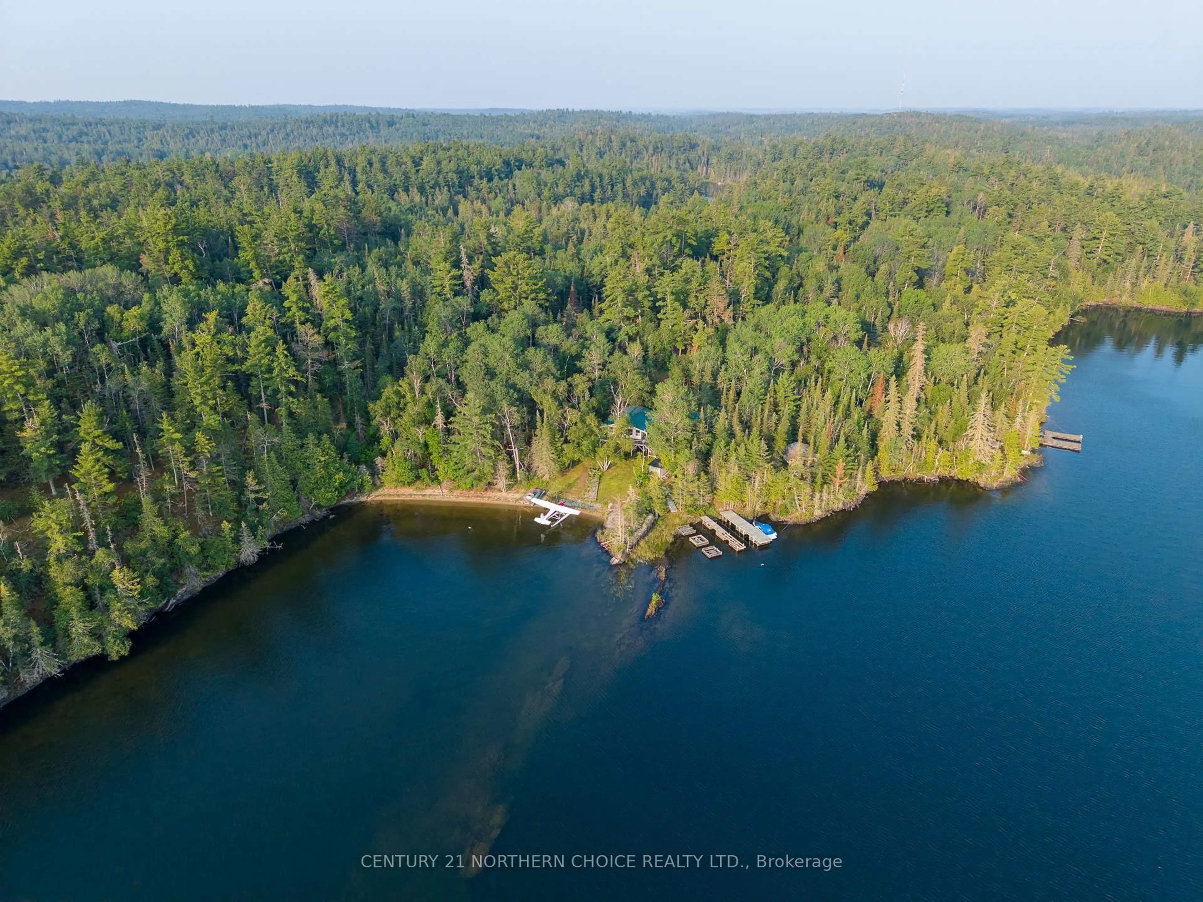 A pic from outside/outdoor area/front of a property/back of a property/a pic from drone, water/lake/river/ocean view for 339B Cameron Dr, Kenora Remote Area Ontario P0X 1S0