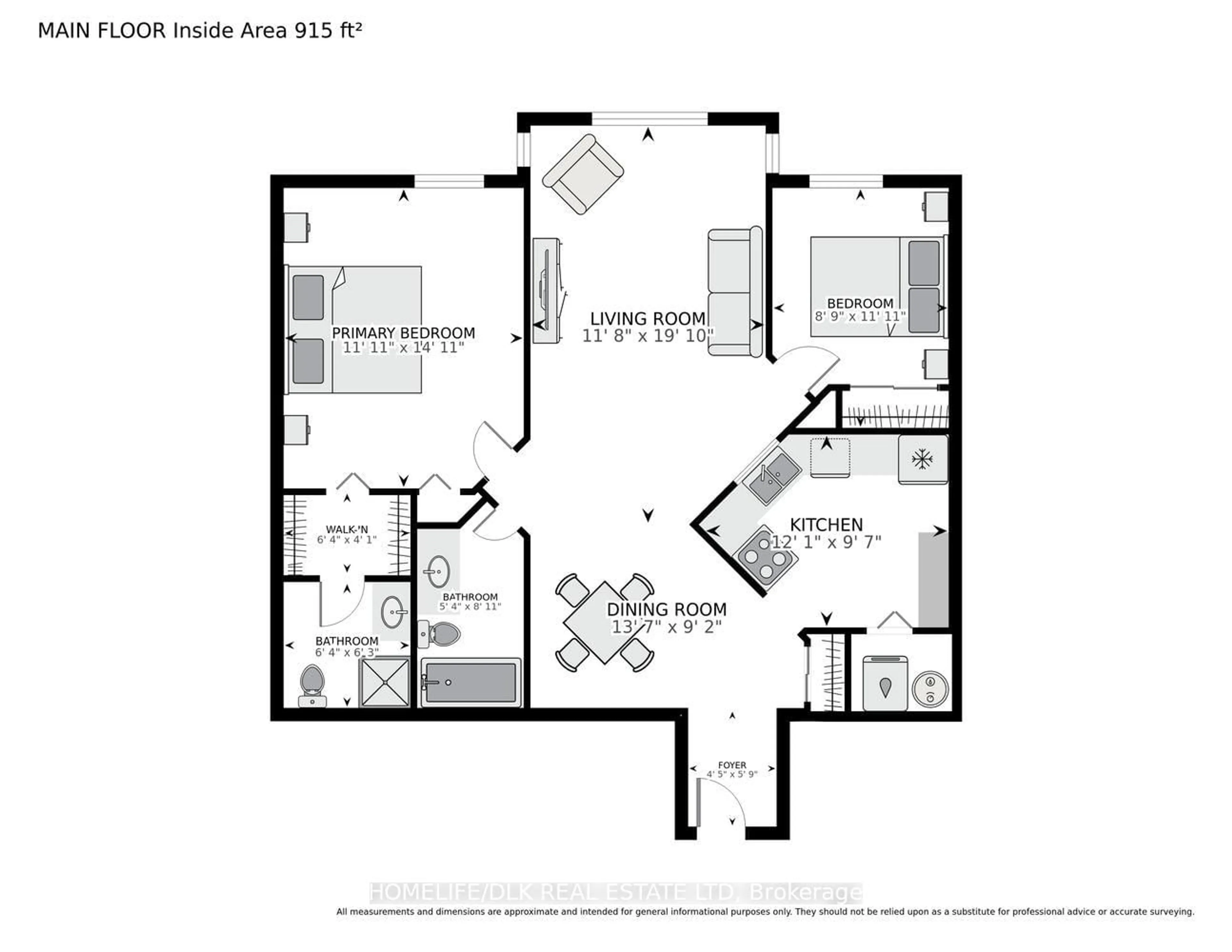 Floor plan for 274 Ormond St #406, Brockville Ontario K6V 6Z7