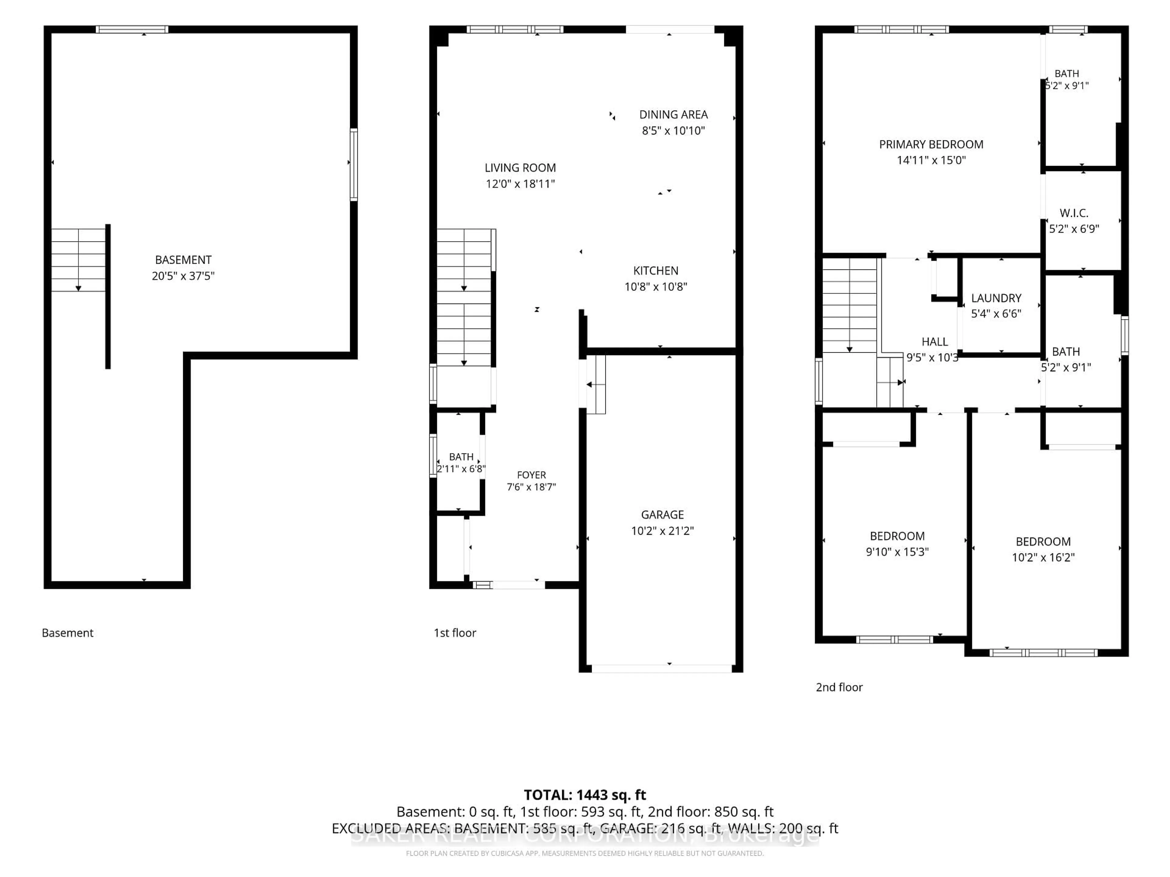 Floor plan for 939 Deveron Cres, London South Ontario N5X 3X4