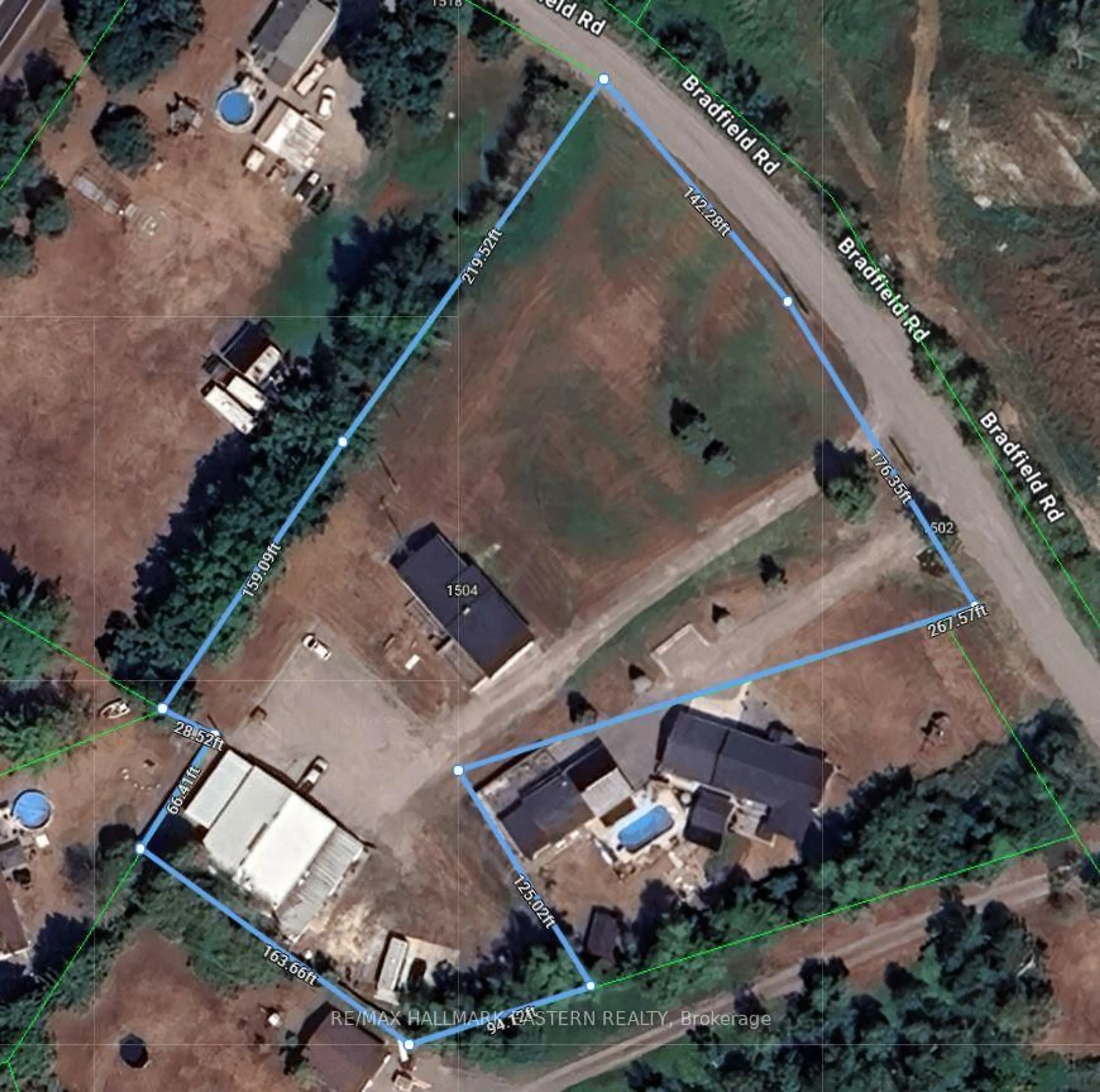 A pic from outside/outdoor area/front of a property/back of a property/a pic from drone, unknown for 1504 Bradfield Rd, Douro-Dummer Ontario K9J 6Y1