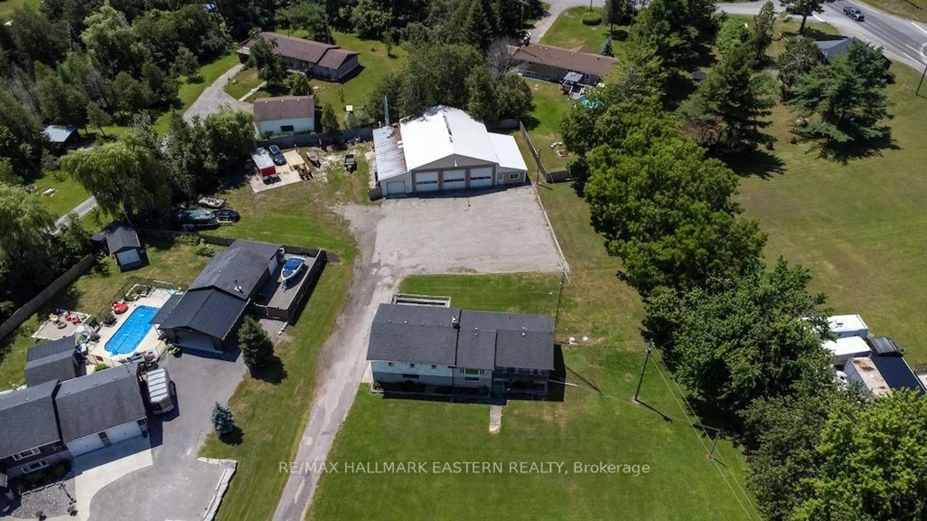 A pic from outside/outdoor area/front of a property/back of a property/a pic from drone, unknown for 1504 Bradfield Rd, Douro-Dummer Ontario K9J 6Y1