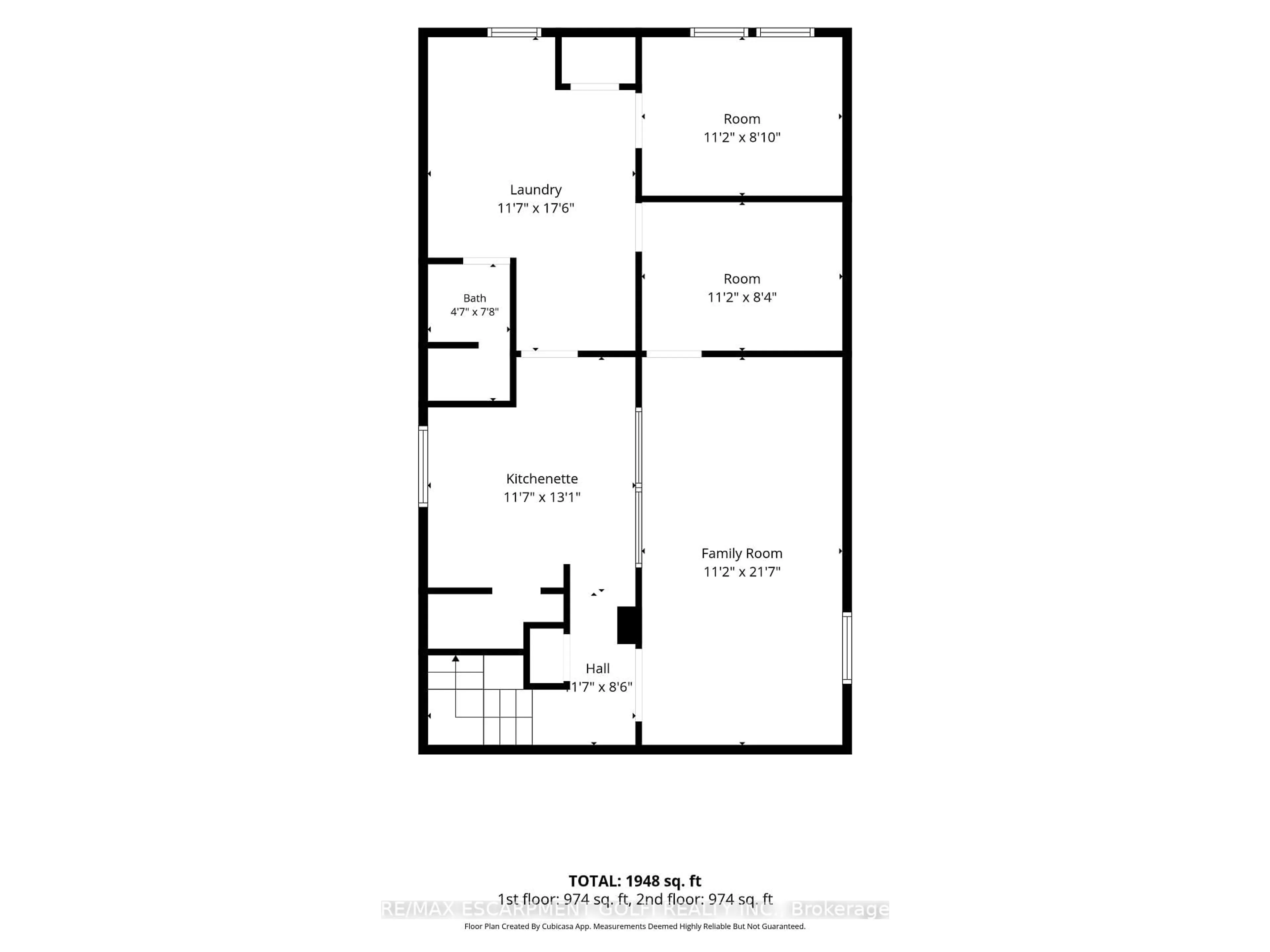 Floor plan for 104 Nash Rd, Hamilton Ontario L8K 4J7