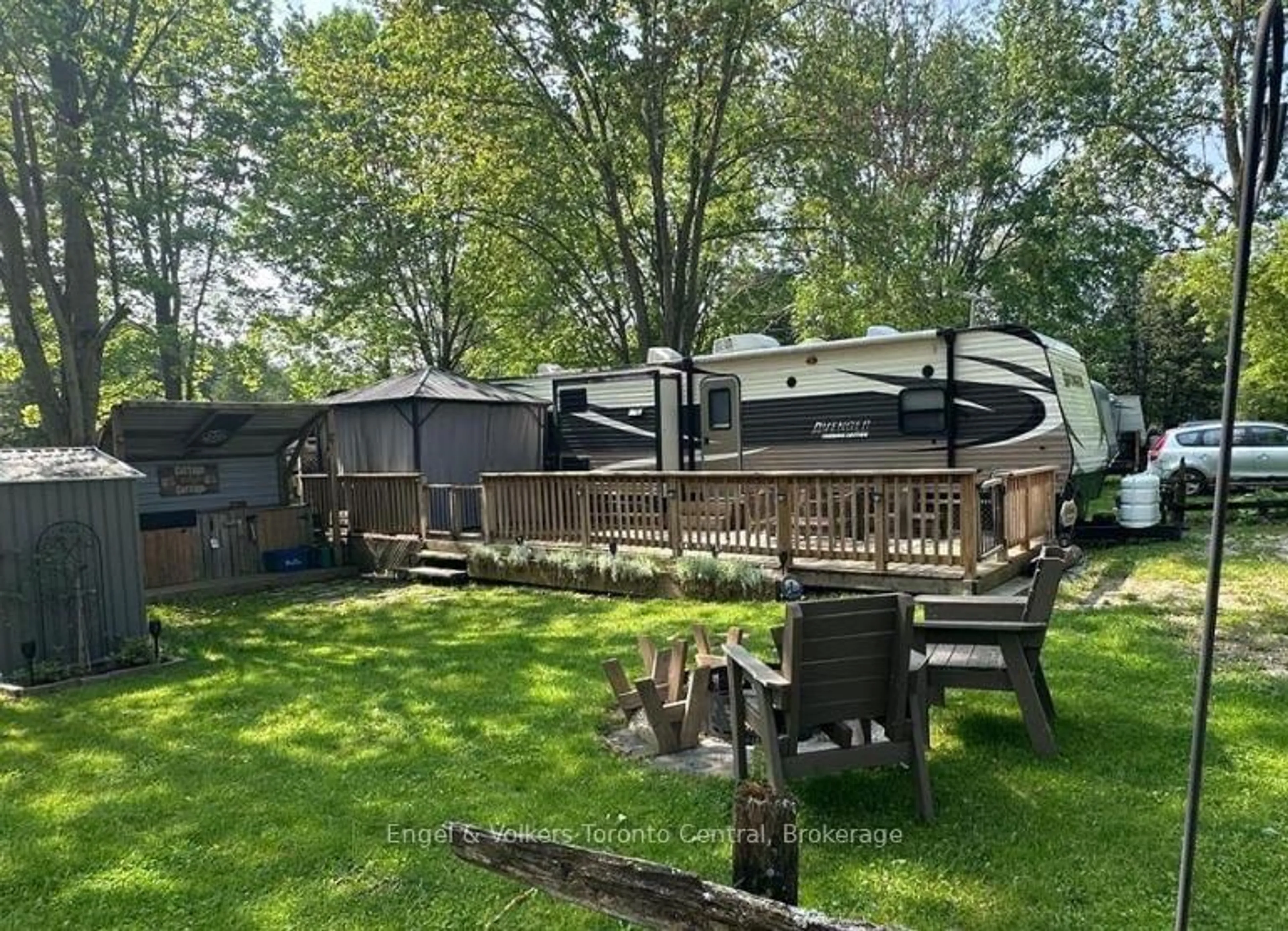 Patio, forest/trees view for 7489 SIDEROAD 5 E #S4, Wellington North Ontario N0G 2L0