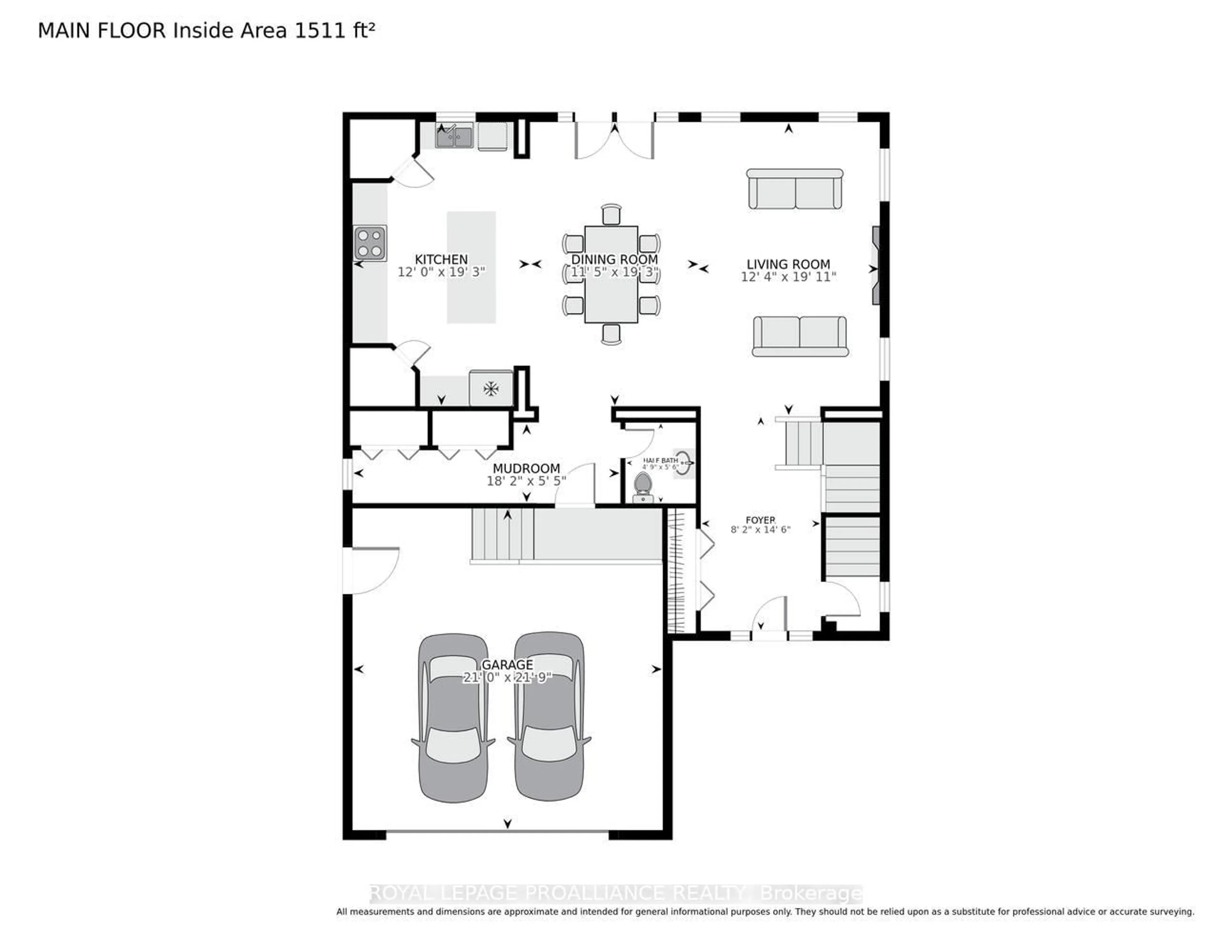 Floor plan for 1330 Cuthbertson Ave, Brockville Ontario K6V 6Y1