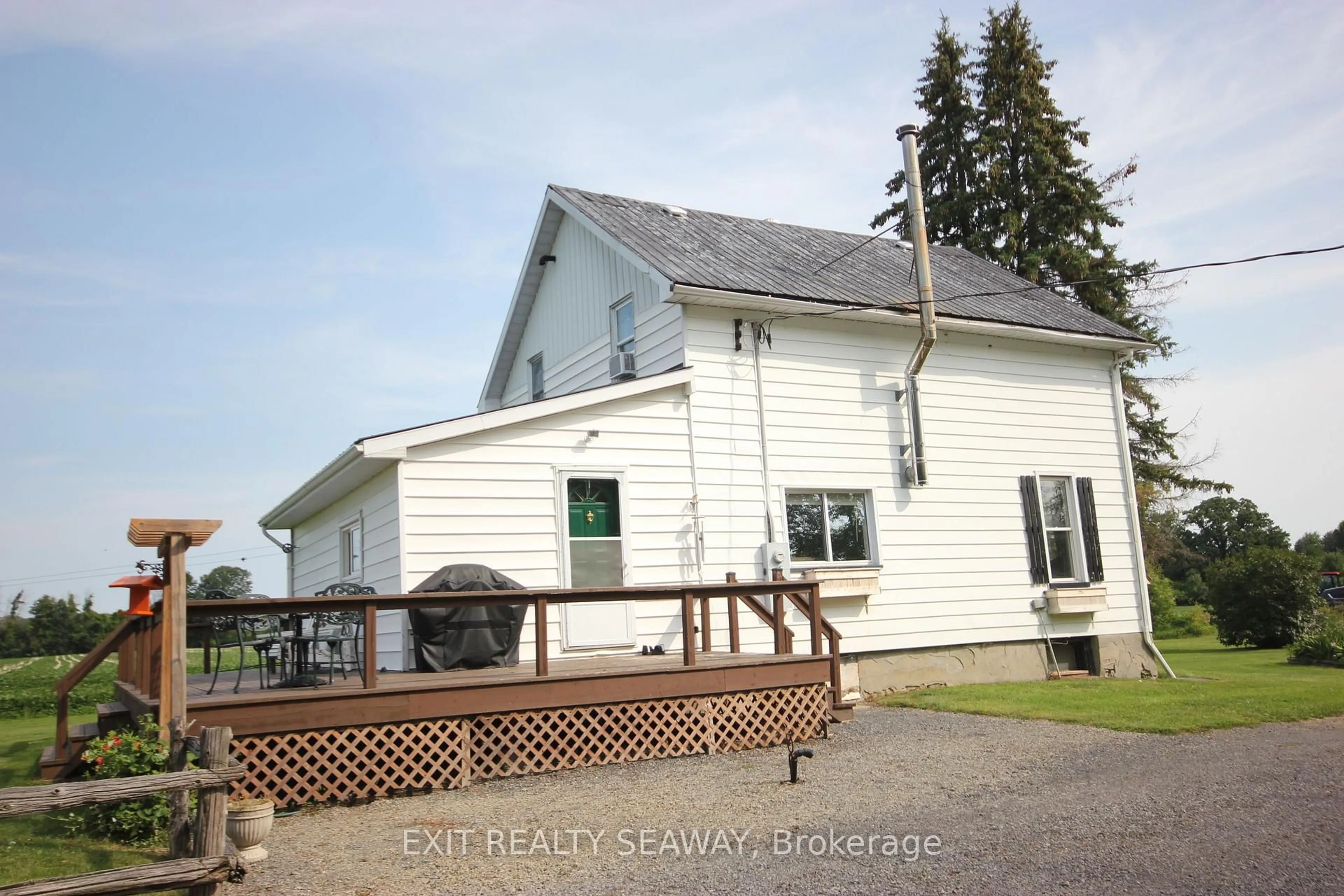 A pic from outside/outdoor area/front of a property/back of a property/a pic from drone, water/lake/river/ocean view for 3964 Coughler Rd, South Dundas Ontario K0C 2H0