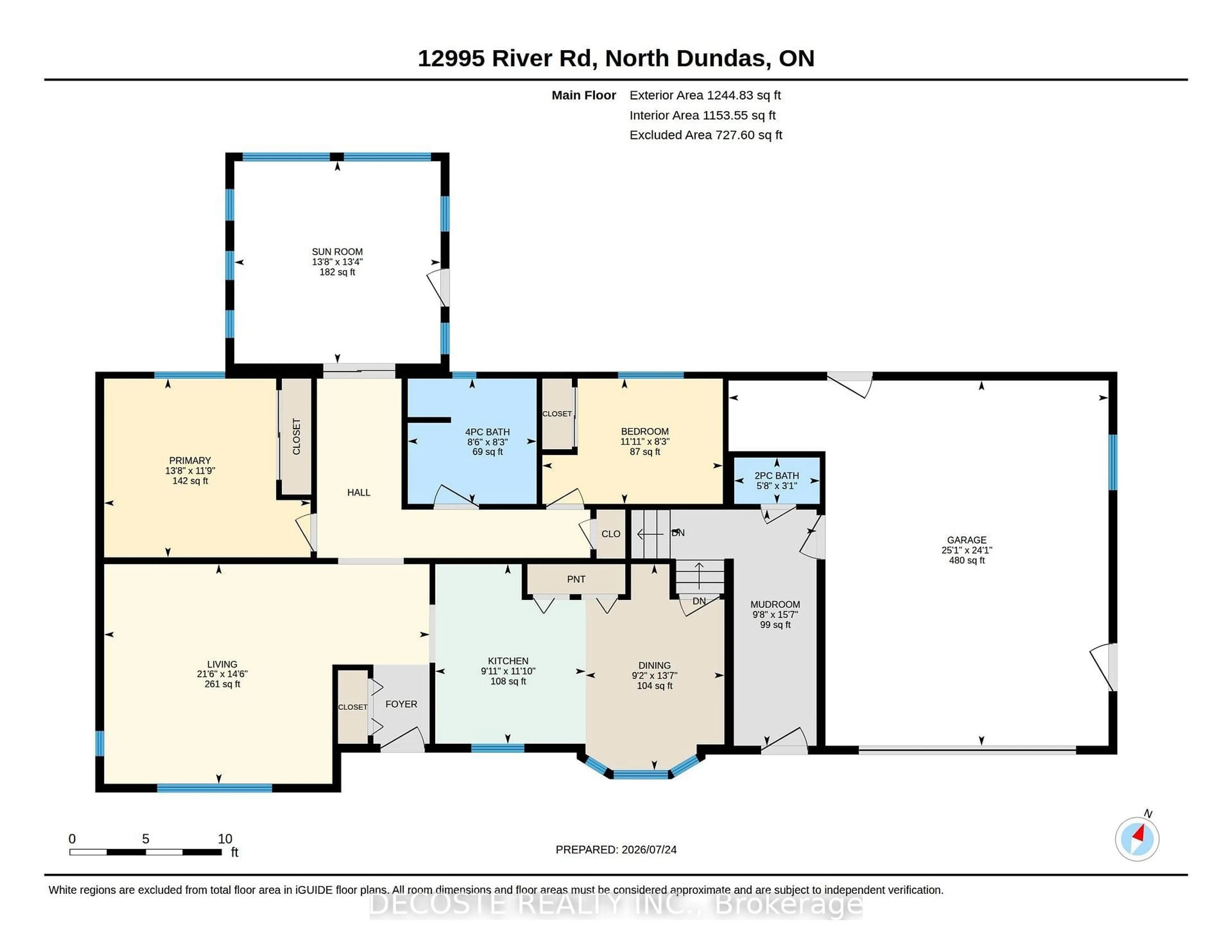 Floor plan for 12995 River Rd, North Dundas Ontario K0C 1H0