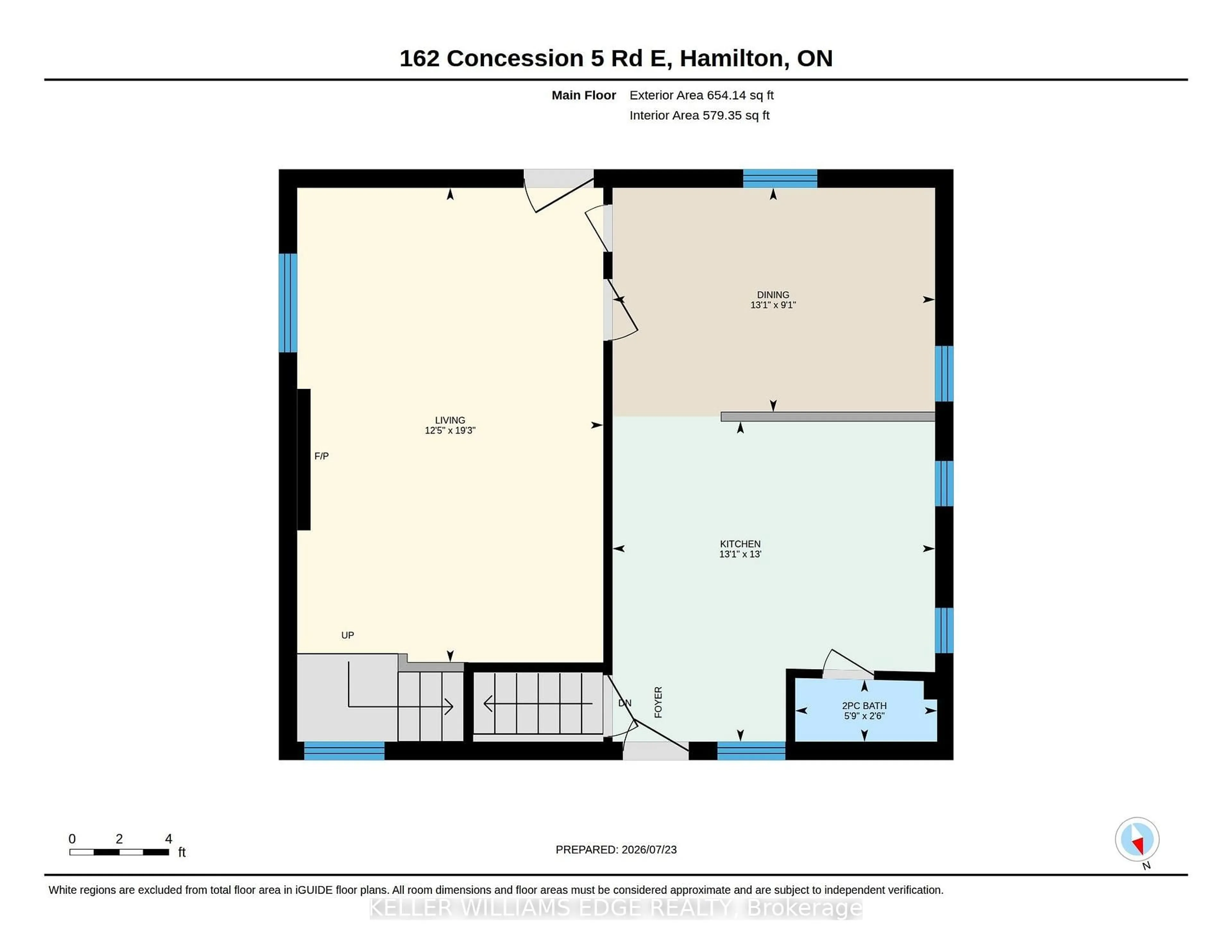Floor plan for 162 5TH CONCESSION Rd, Hamilton Ontario L8B 1K5