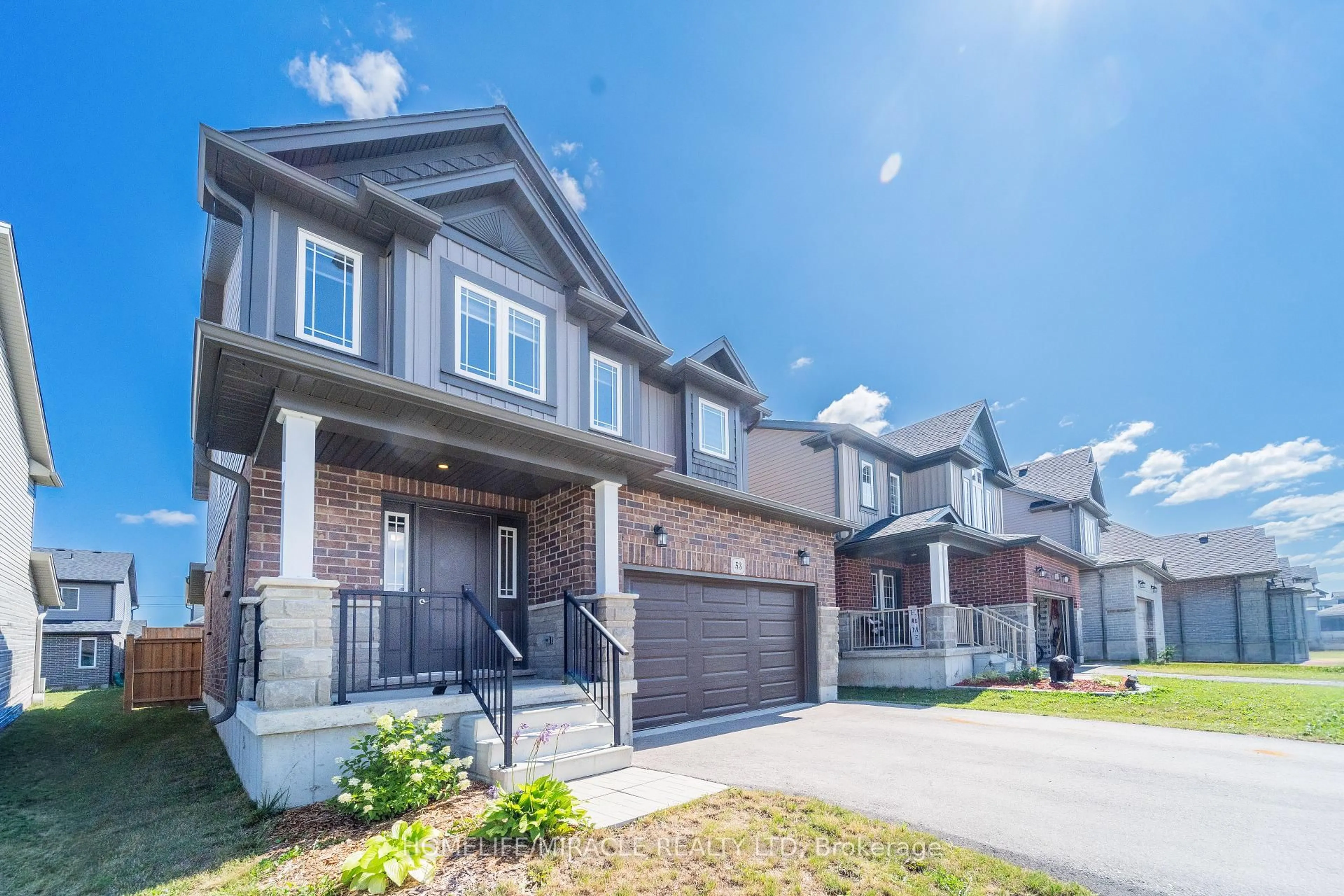 Home with brick exterior material, street for 53 Robertson Dr, Stratford Ontario N5A 0J6