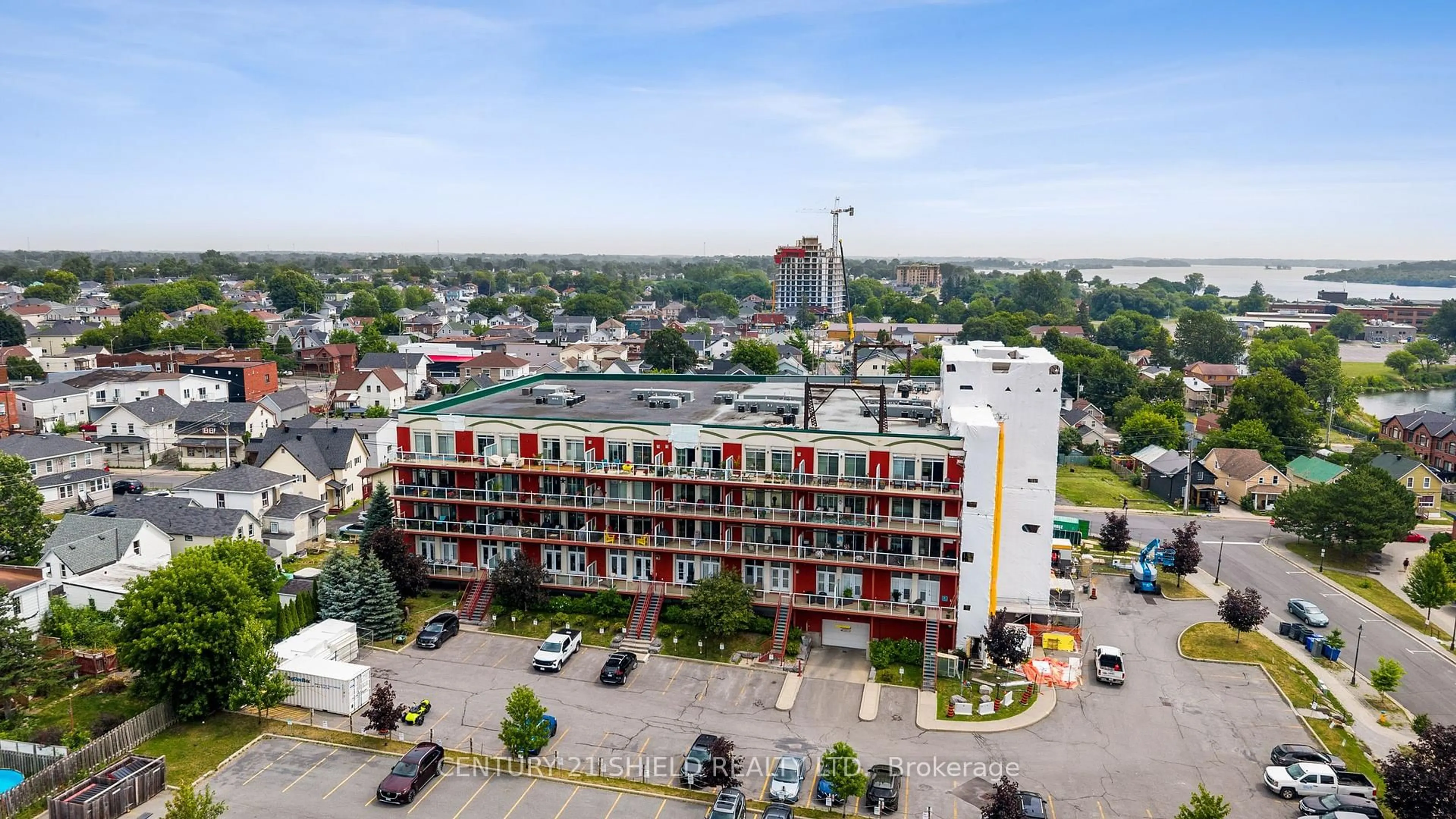 A pic from outside/outdoor area/front of a property/back of a property/a pic from drone, unknown for 710 Cotton Mill St #502, Cornwall Ontario K6H 7L3
