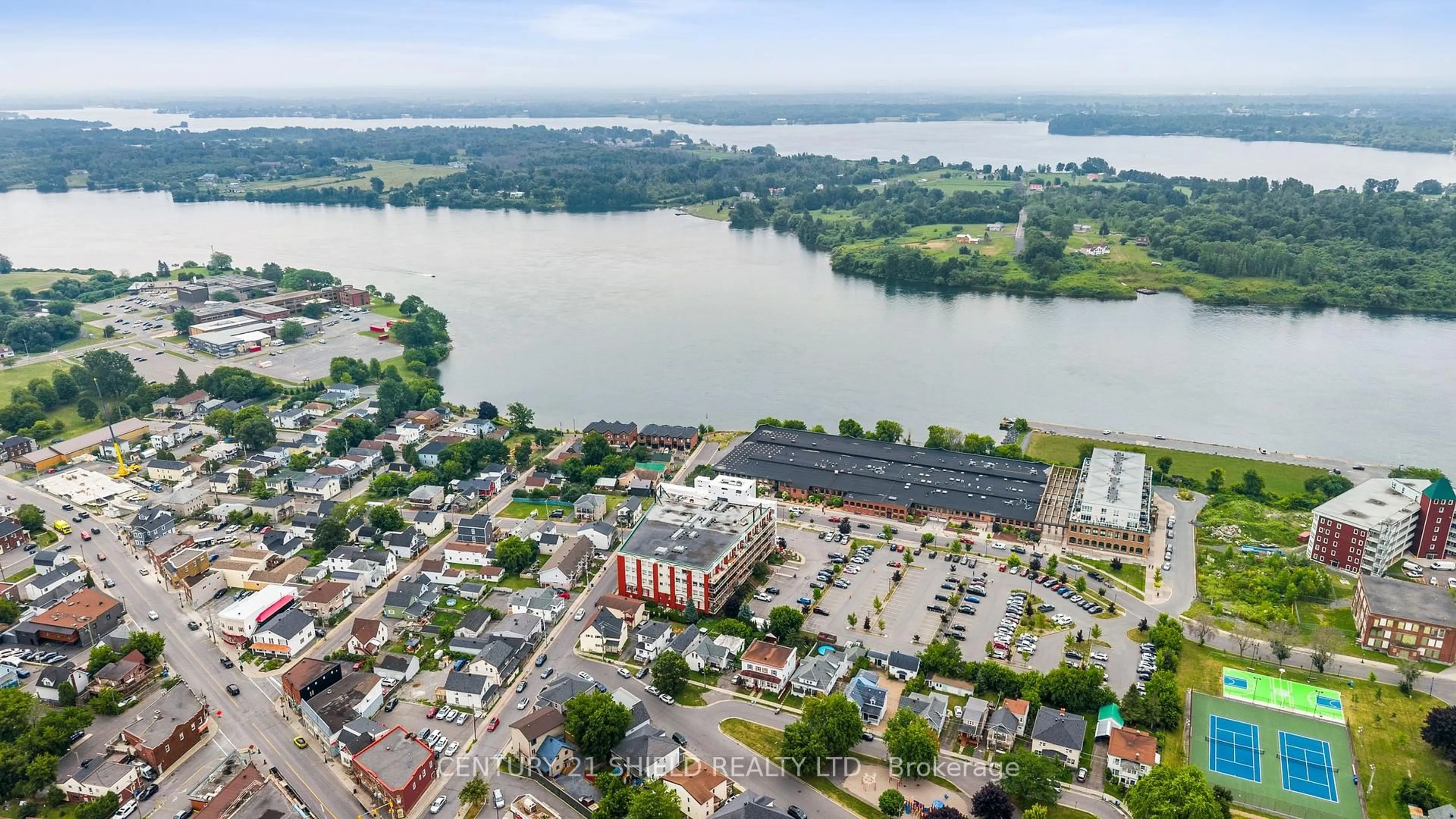 A pic from outside/outdoor area/front of a property/back of a property/a pic from drone, water/lake/river/ocean view for 710 Cotton Mill St #502, Cornwall Ontario K6H 7L3