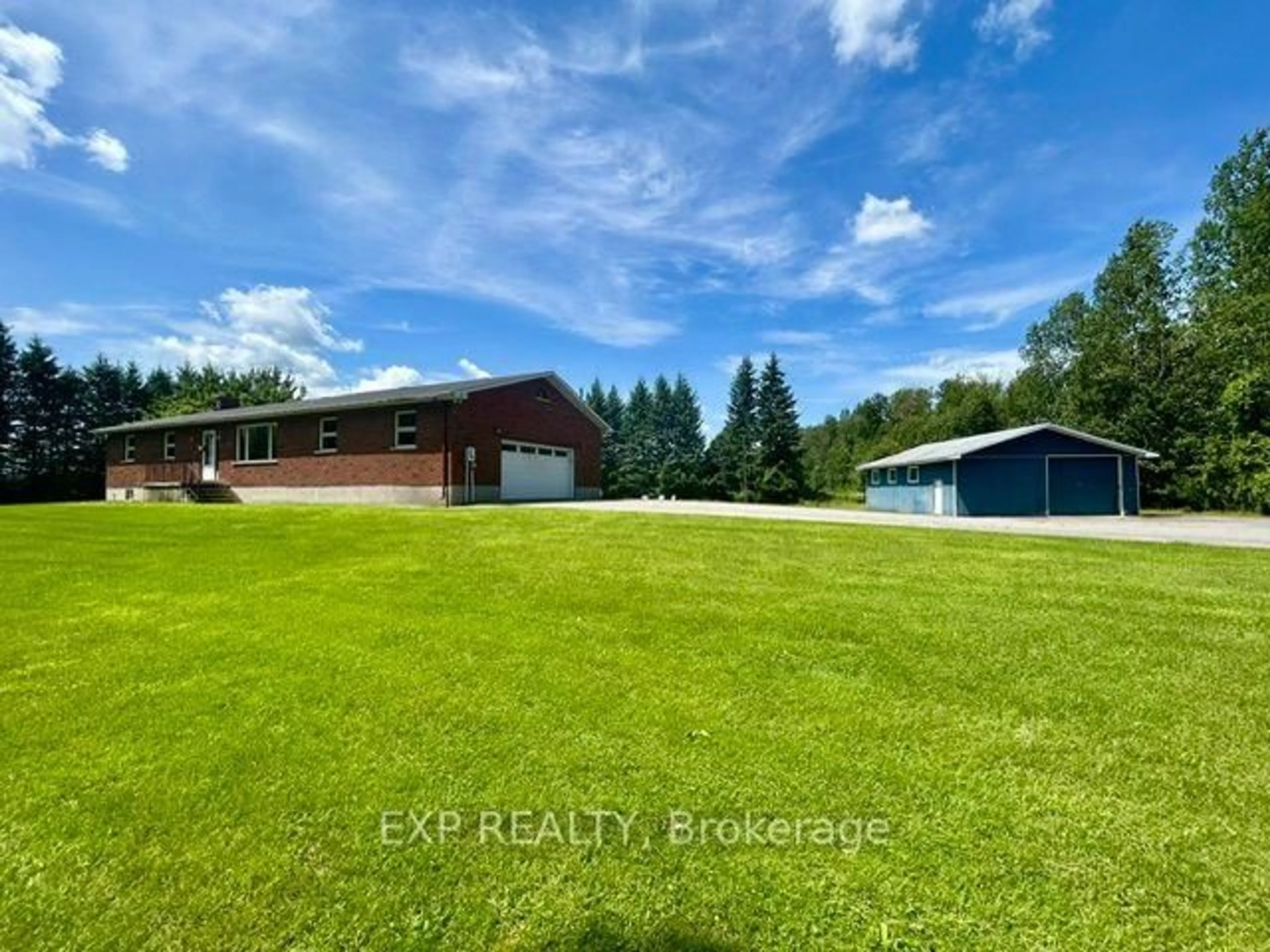A pic from outside/outdoor area/front of a property/back of a property/a pic from drone, water/lake/river/ocean view for 9327 Cooper Hill Rd, Ottawa Ontario K0A 1V0