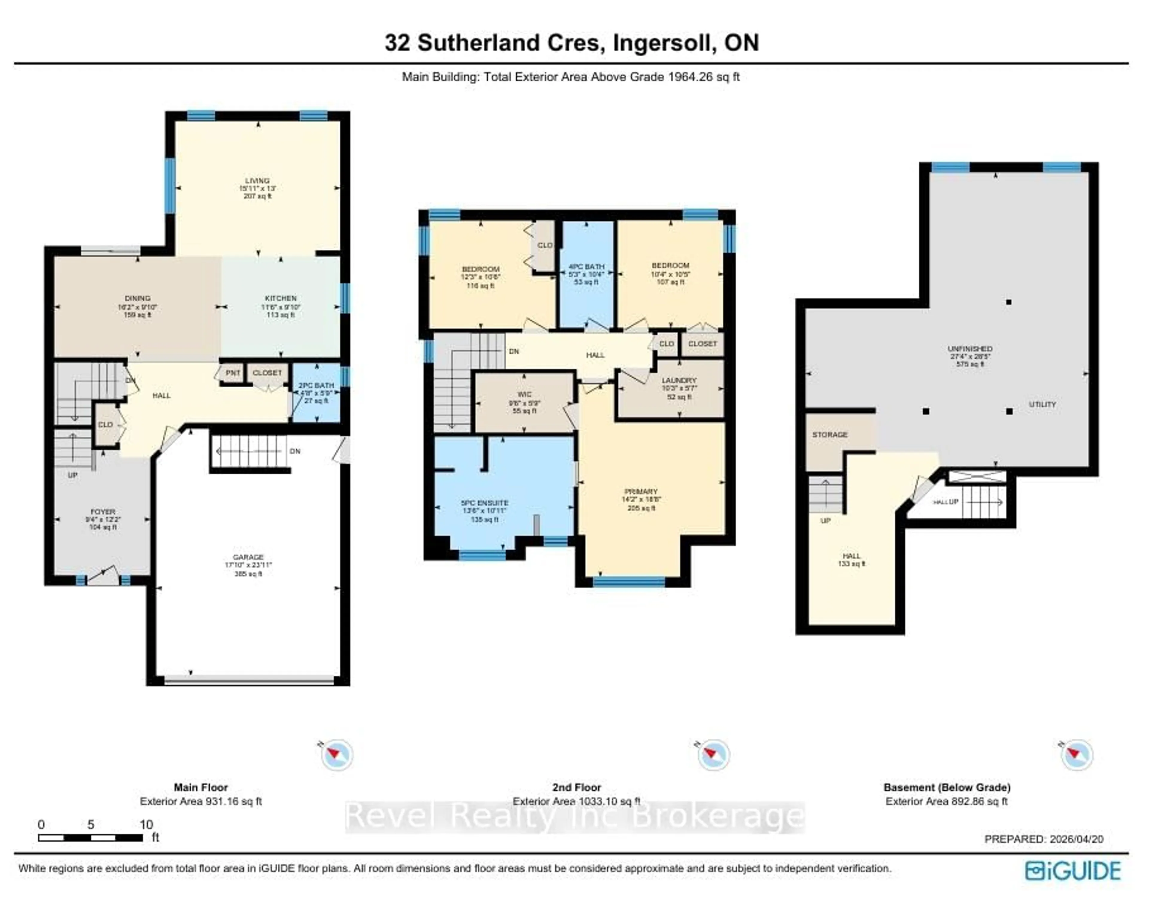 Floor plan for 32 Sutherland Cres, Ingersoll Ontario N5C 0E3
