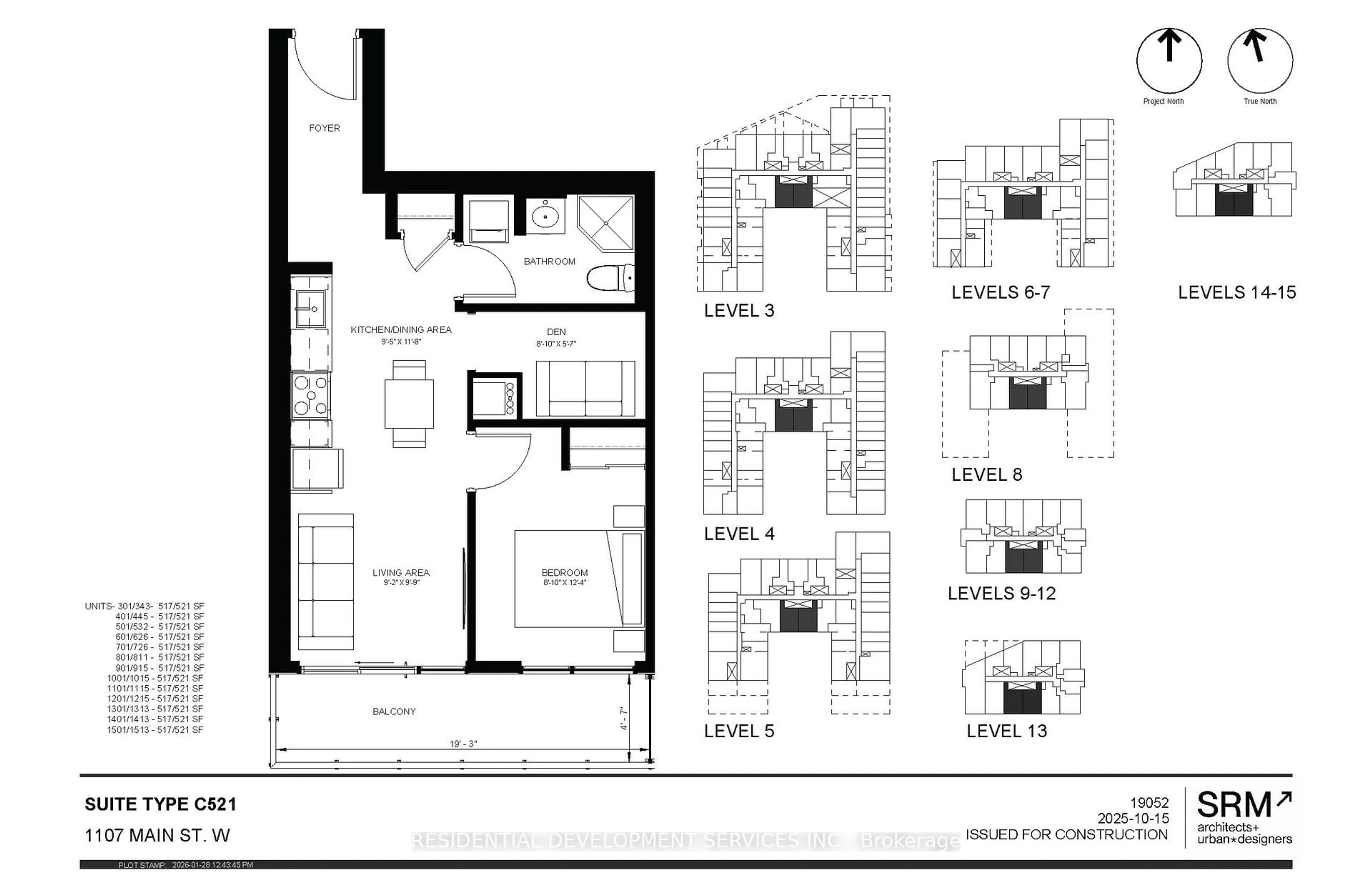 Floor plan for 1107 Main St #343, Hamilton Ontario L8S 1B8