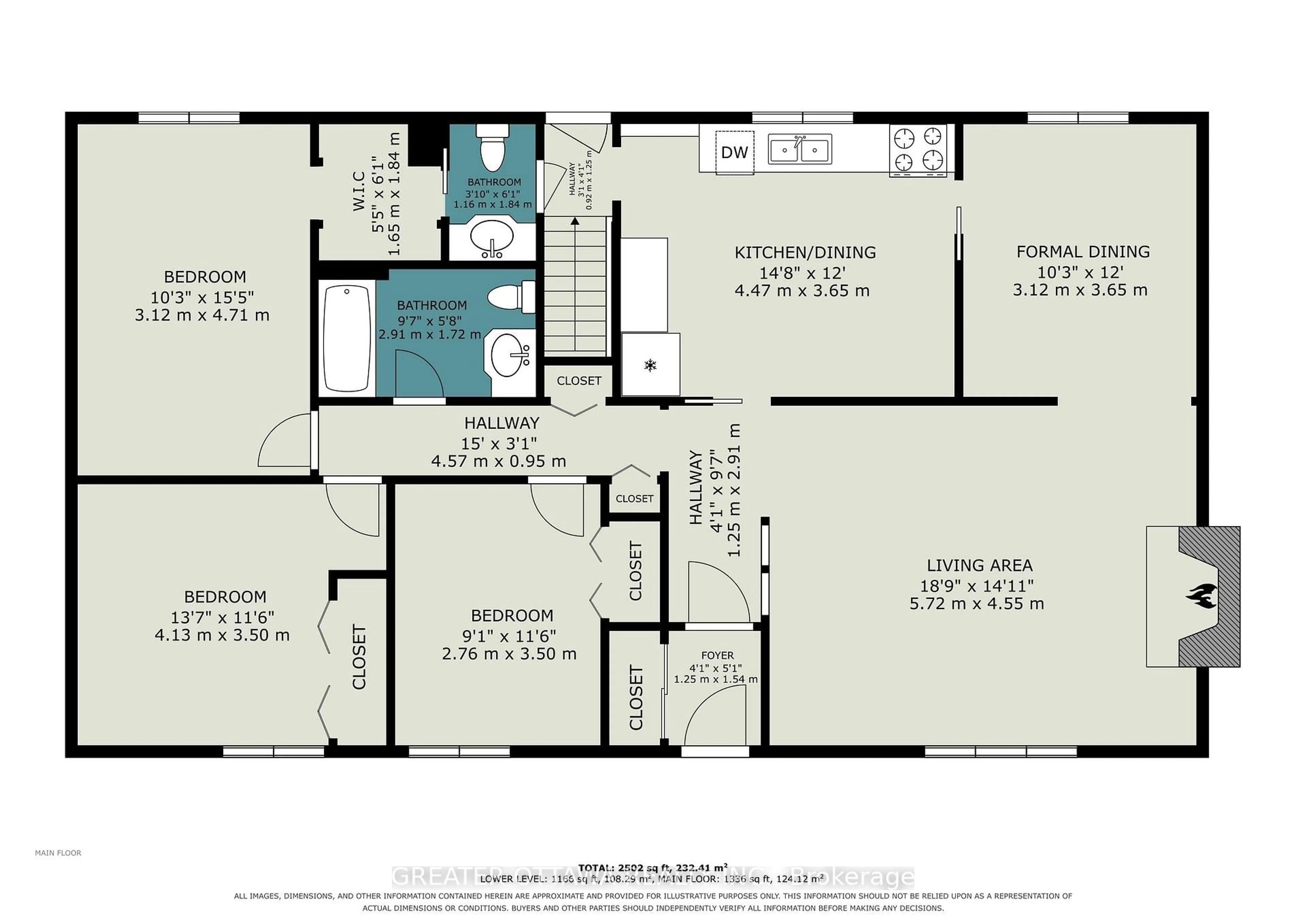 Floor plan for 139 Abbeyhill Dr, Kanata Ontario K2L 1H6