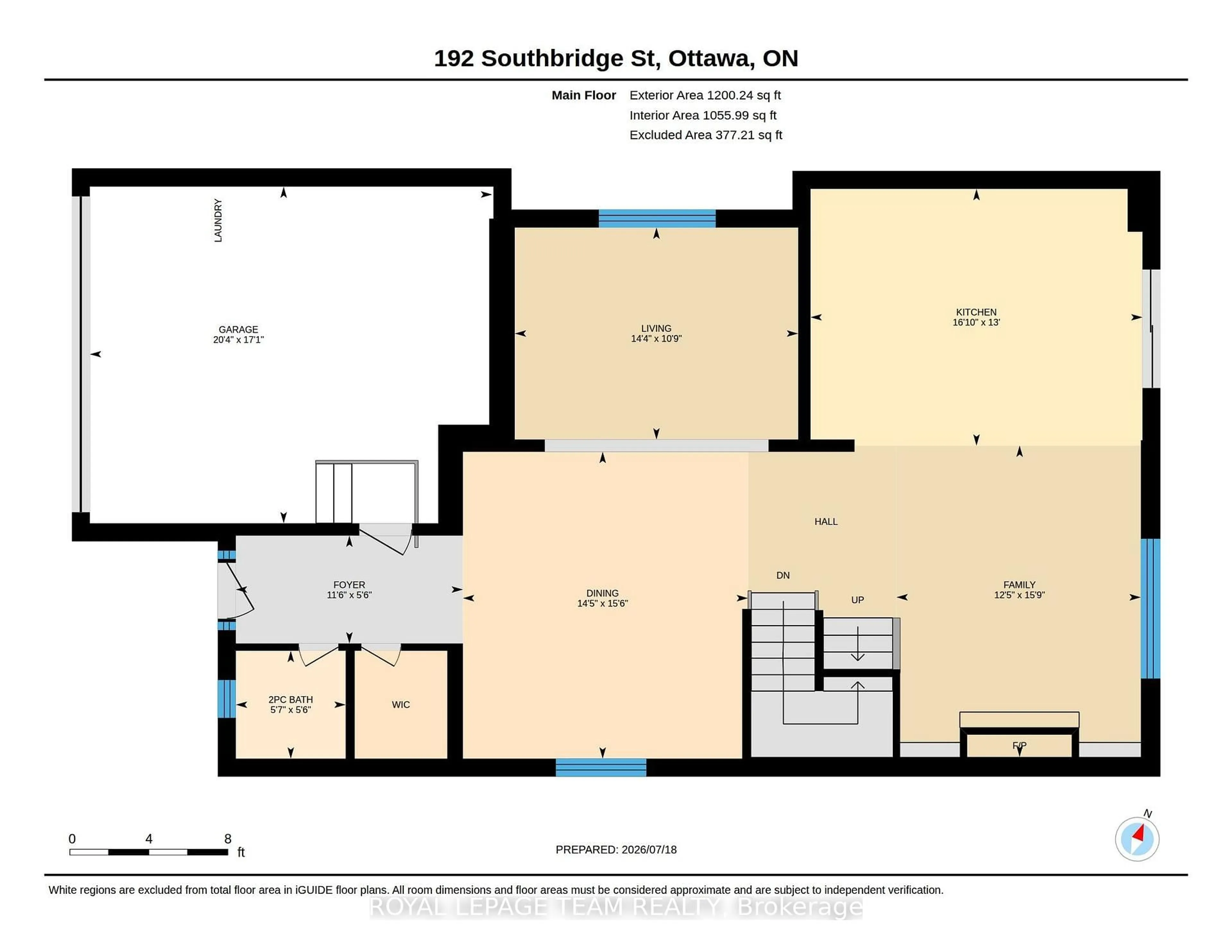 Floor plan for 192 Southbridge St, Ottawa Ontario K4M 0E2