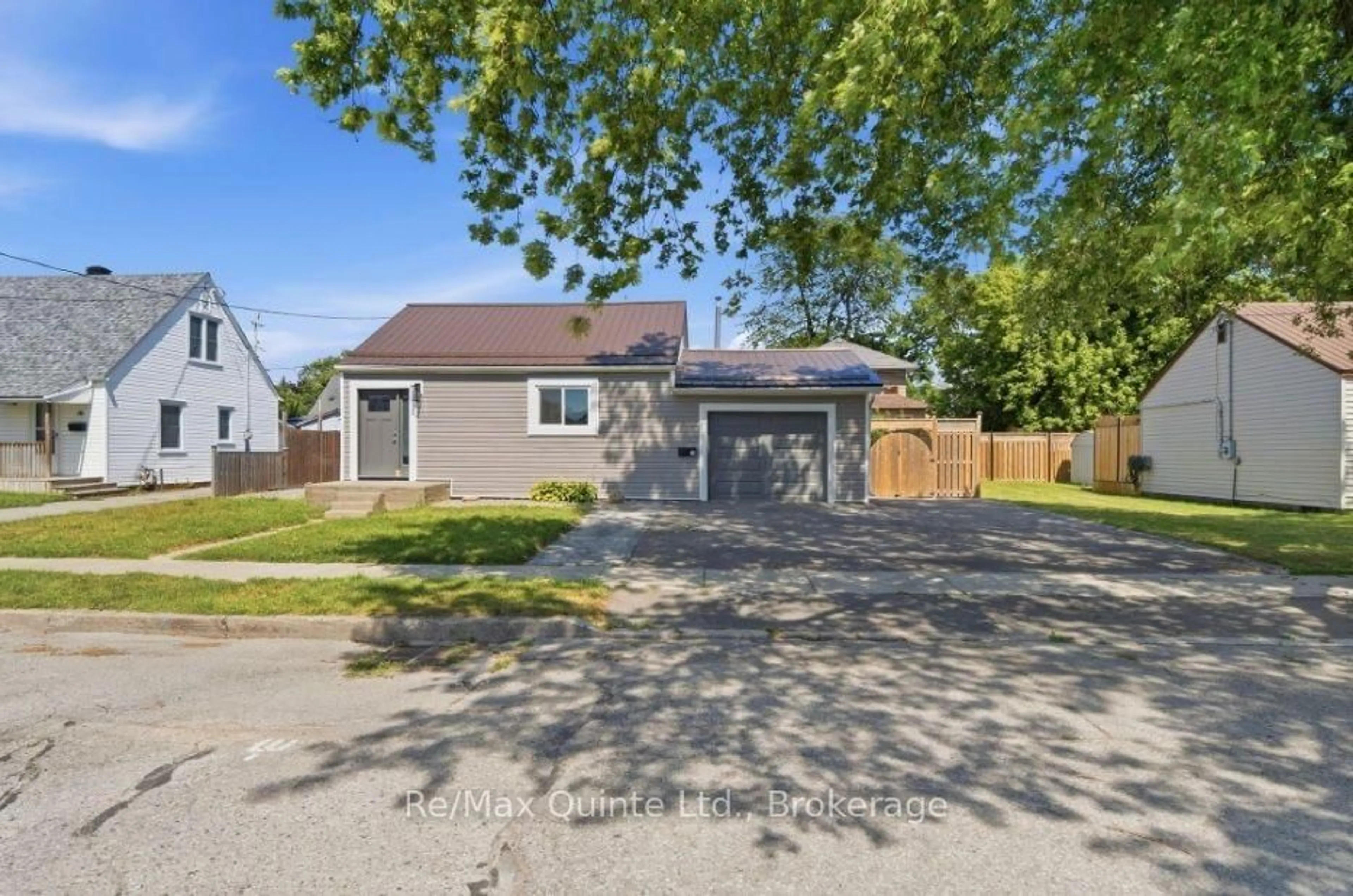 A pic from outside/outdoor area/front of a property/back of a property/a pic from drone, street for 14 Johnson Rd, Quinte West Ontario K8V 2W7