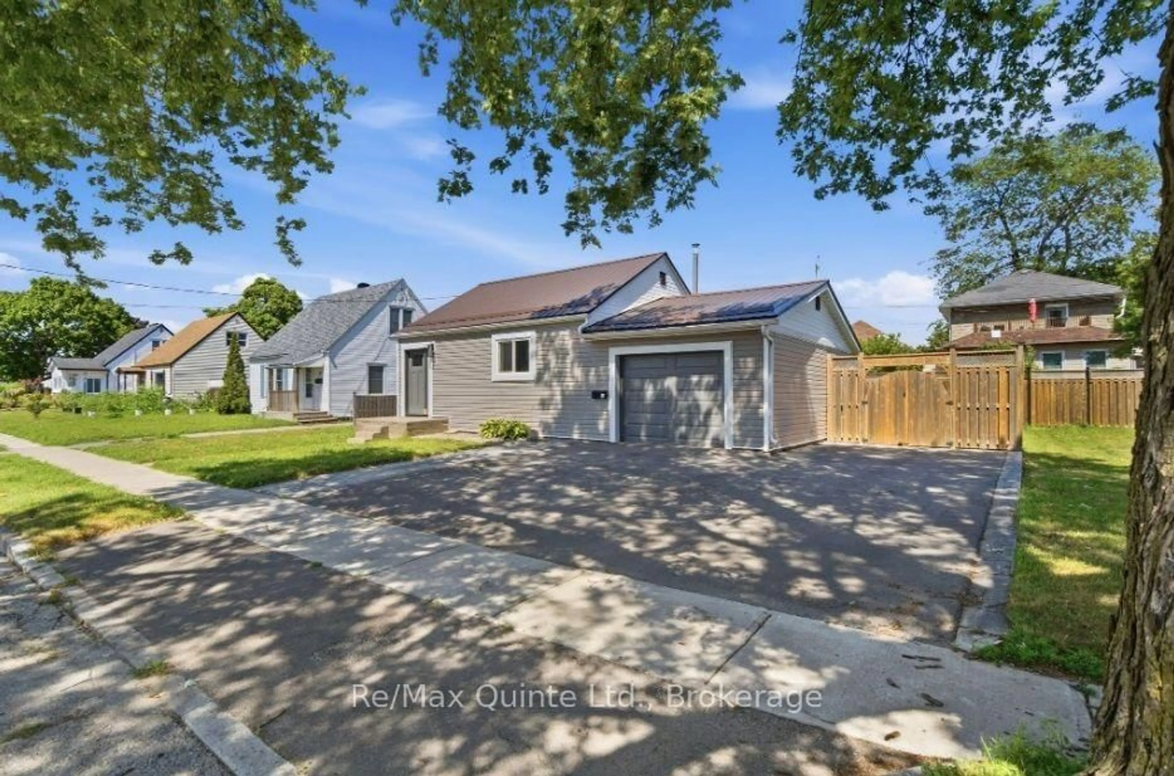 A pic from outside/outdoor area/front of a property/back of a property/a pic from drone, street for 14 Johnson Rd, Quinte West Ontario K8V 2W7