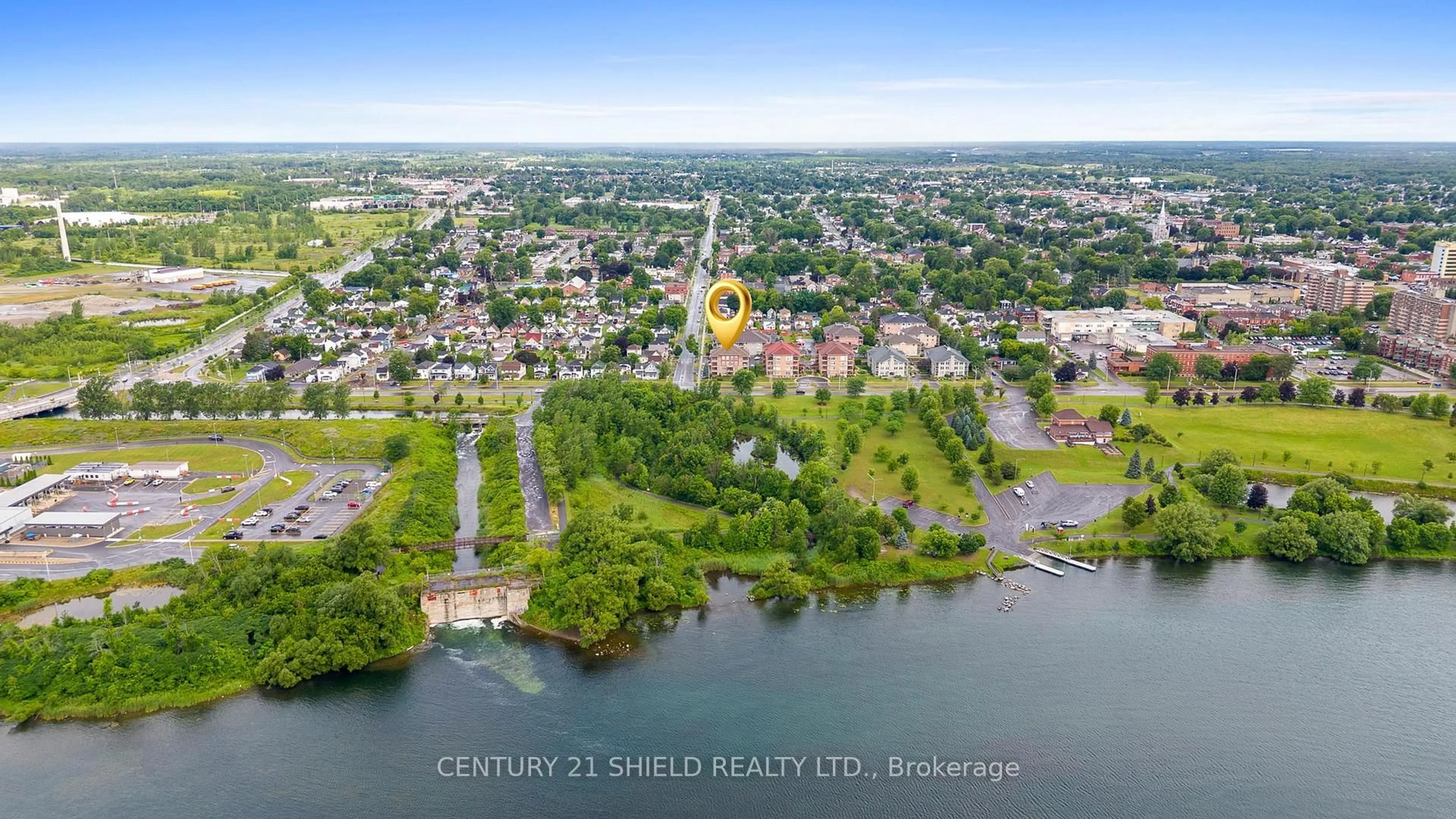 A pic from outside/outdoor area/front of a property/back of a property/a pic from drone, water/lake/river/ocean view for 341 Water St #103, Cornwall Ontario K6J 1A5