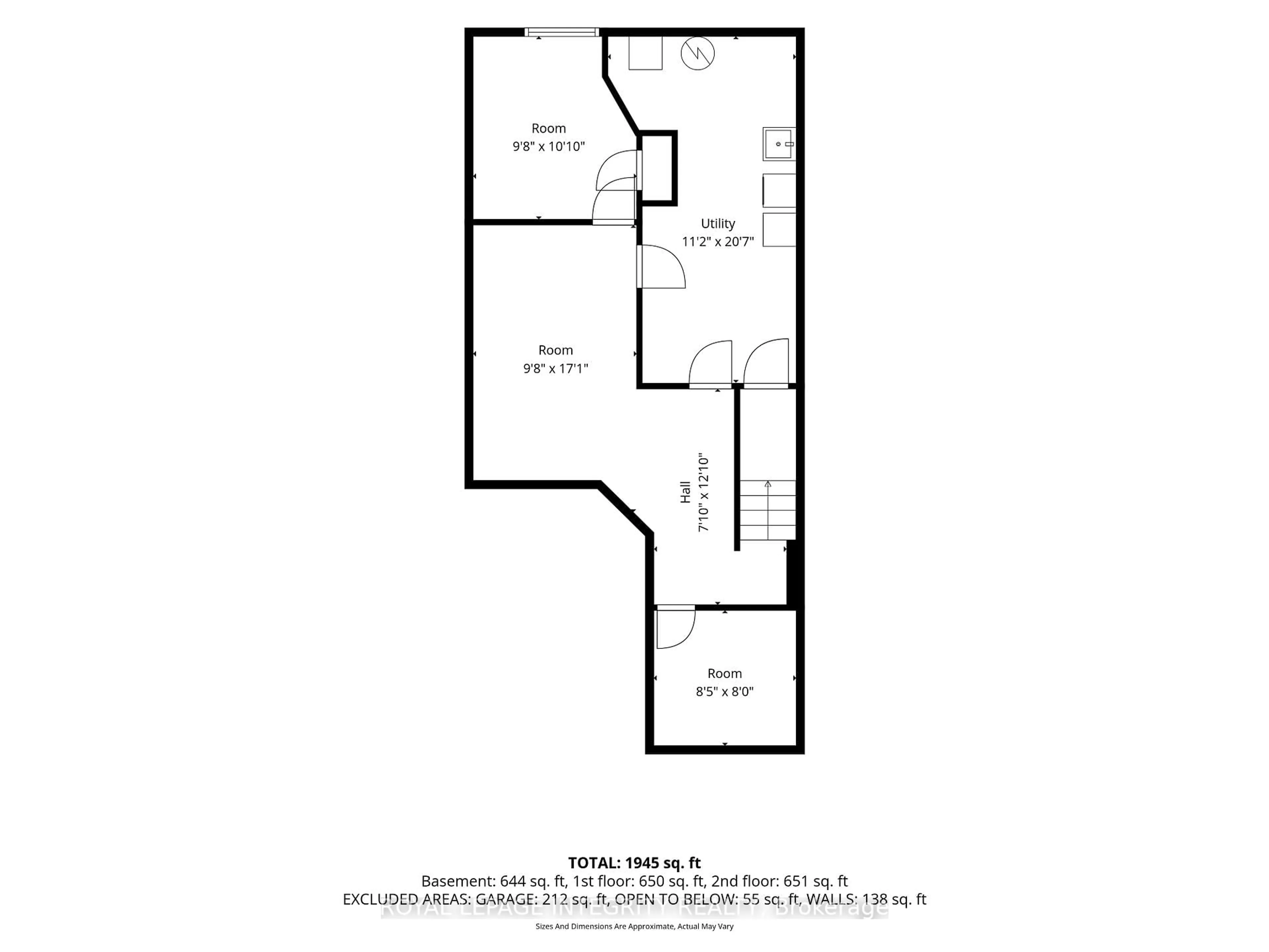 Floor plan for 92 INVERKIP Ave, Ottawa Ontario K1T 4C3