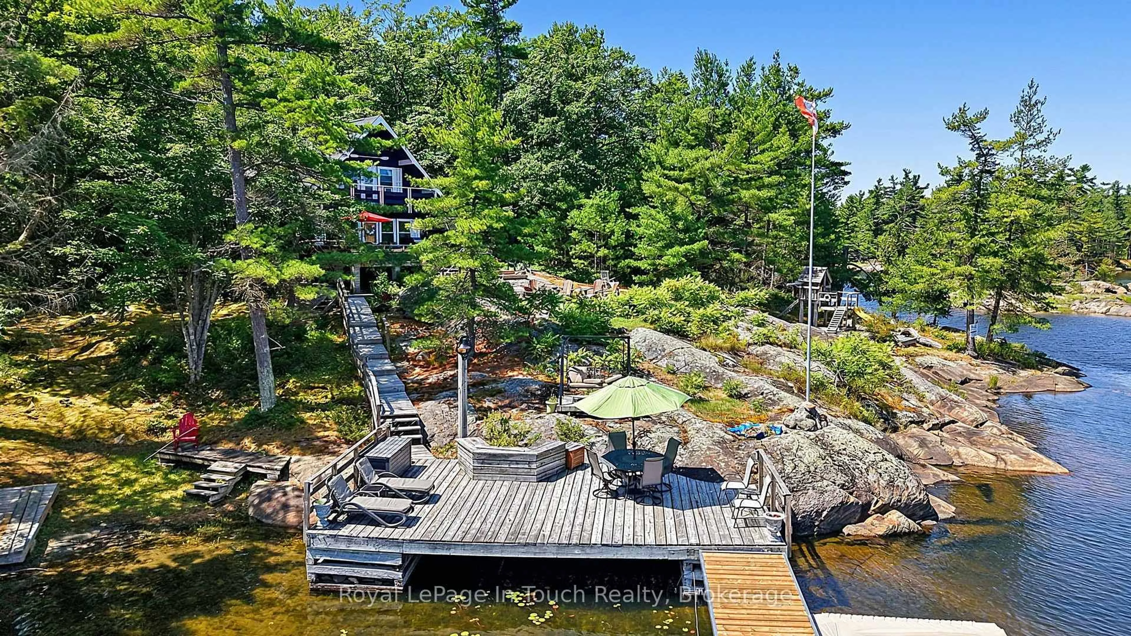 Patio, water/lake/river/ocean view for B207 Lot 26 Island, The Archipelago Ontario P0J 2T0