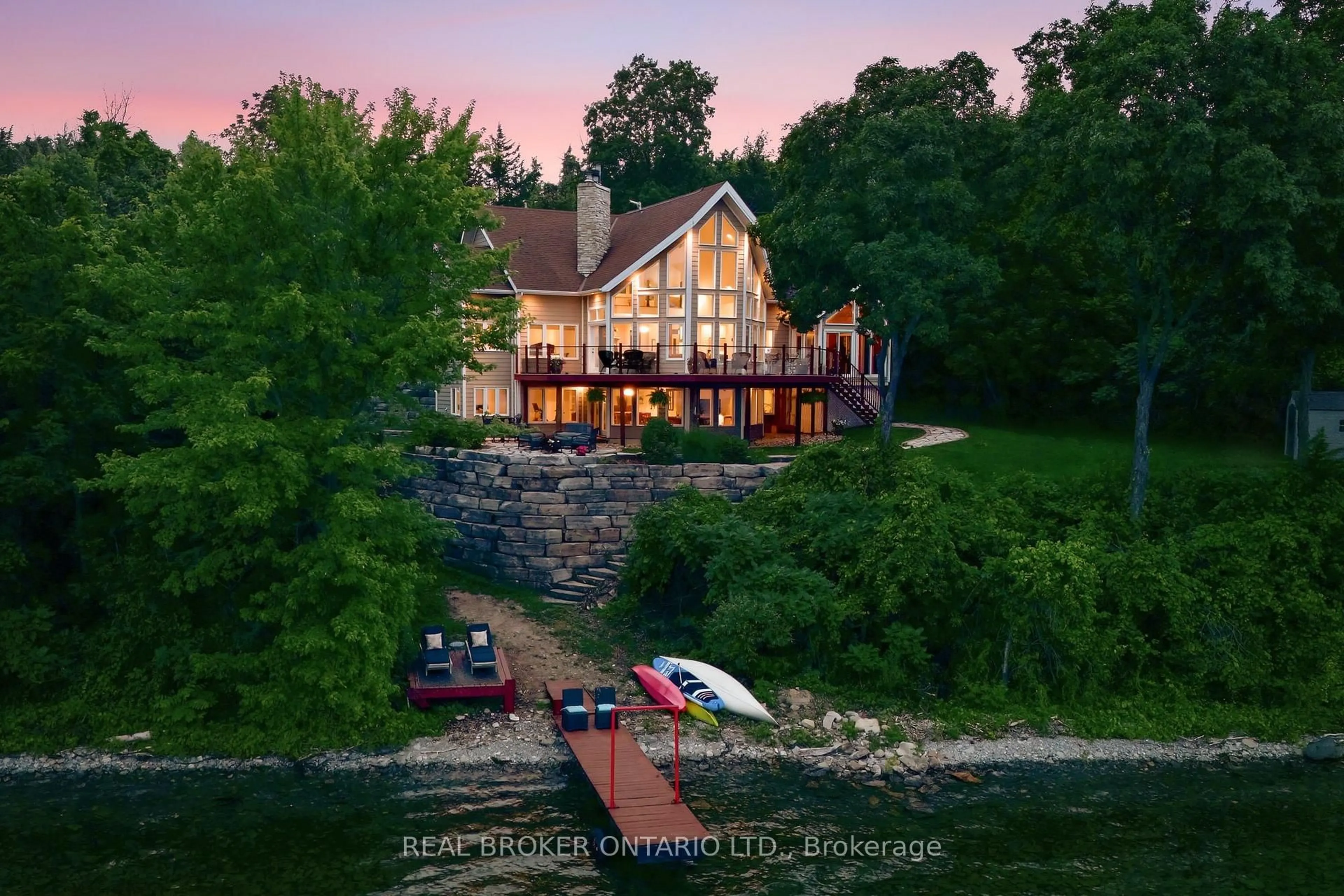A pic from outside/outdoor area/front of a property/back of a property/a pic from drone, water/lake/river/ocean view for 3246 County 8 Rd, Prince Edward County Ontario K0K 2T0