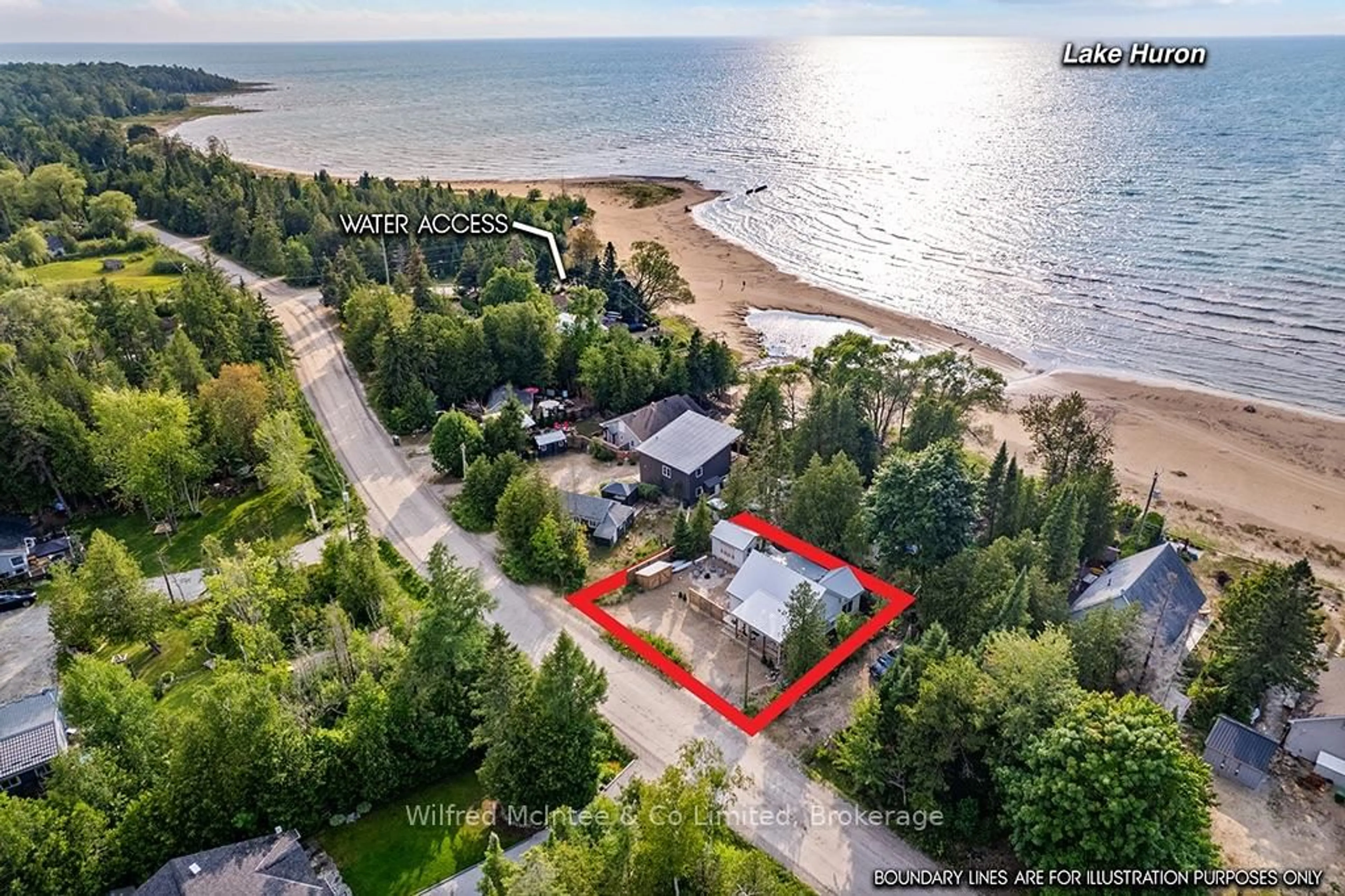 A pic from outside/outdoor area/front of a property/back of a property/a pic from drone, water/lake/river/ocean view for 1198 2nd Ave, Native Leased Lands Ontario N0H 2L0
