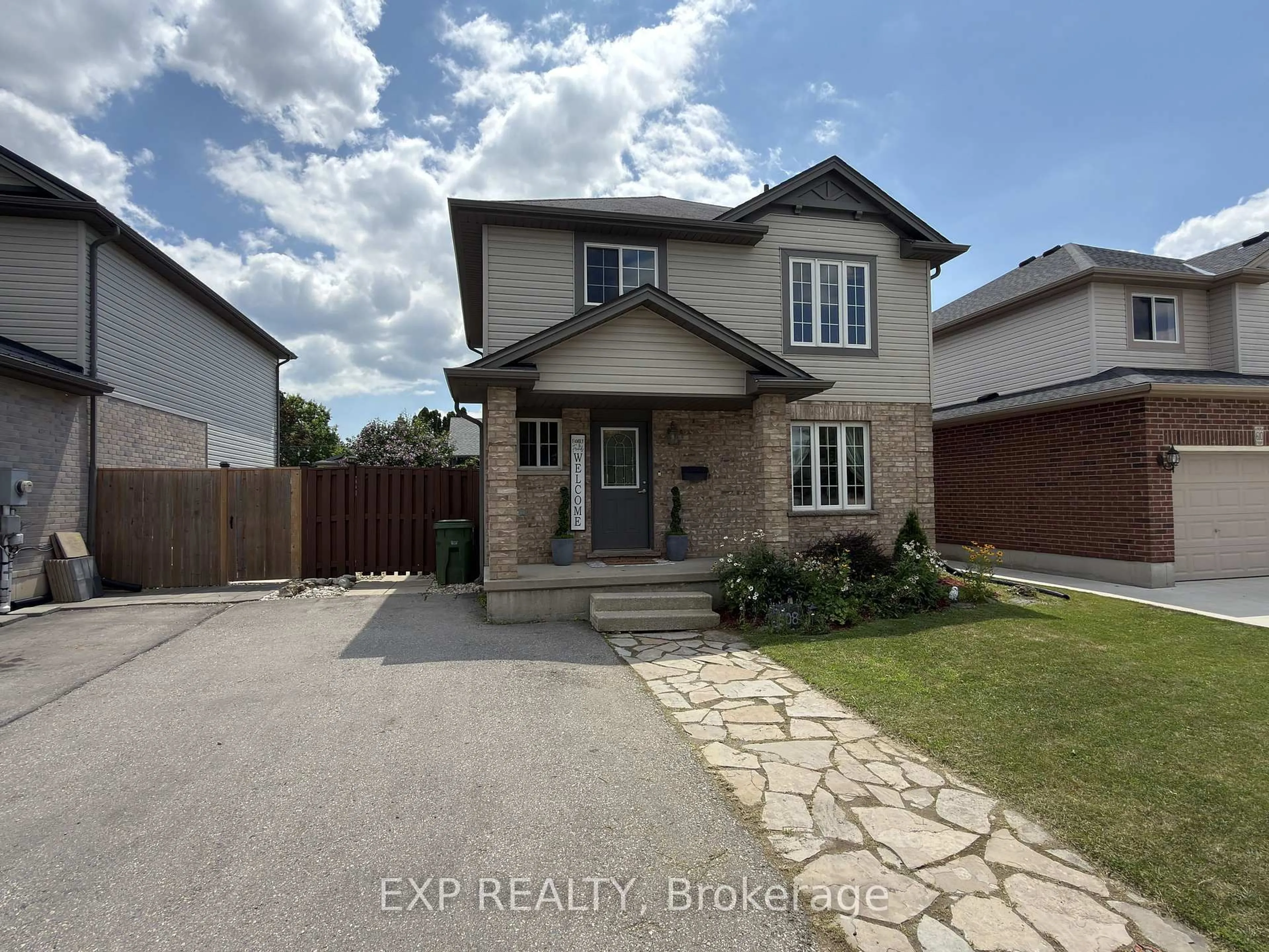 Home with brick exterior material, street for 608 Highview Dr, St. Thomas Ontario N5R 6B4