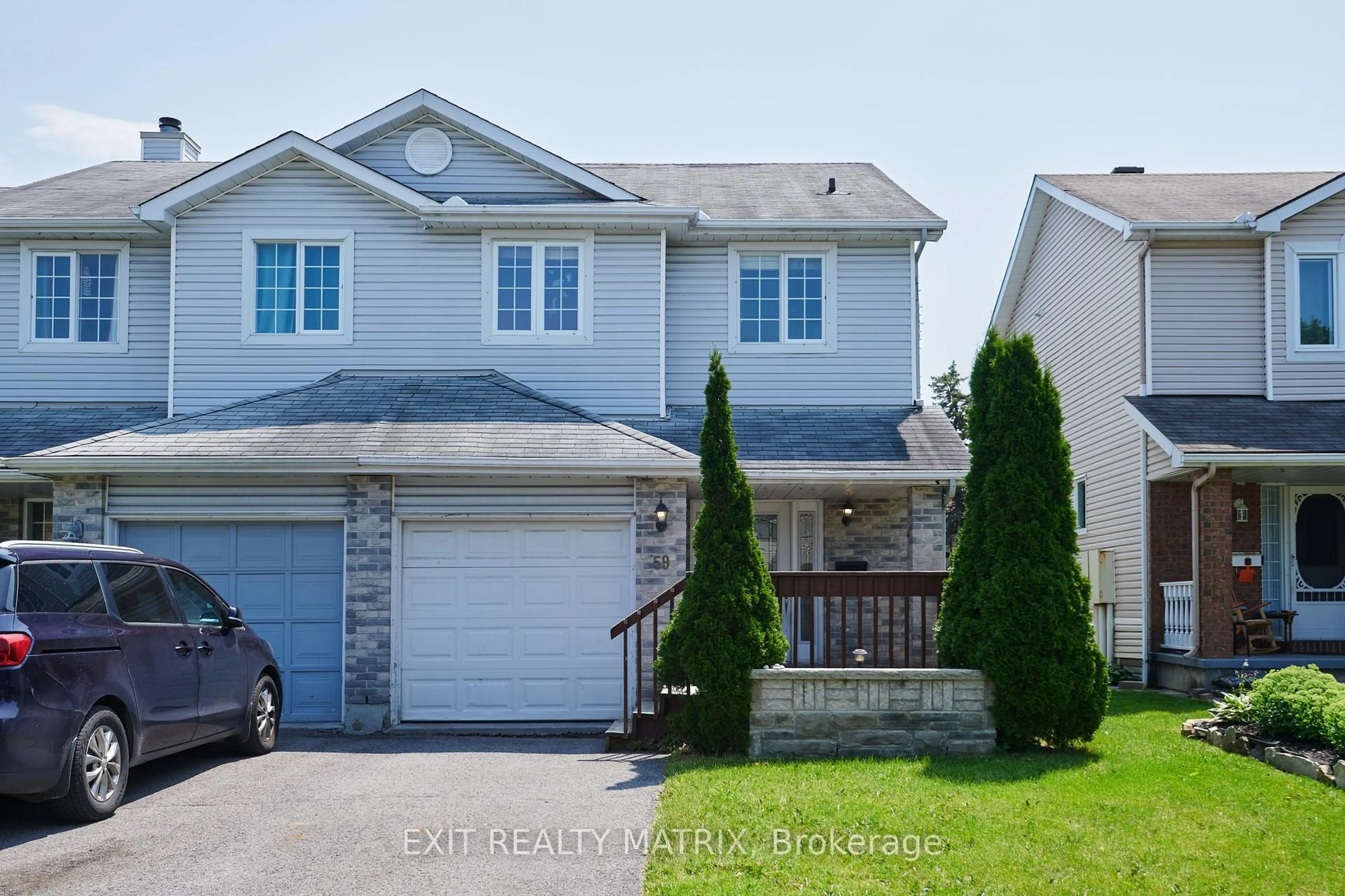 A pic from outside/outdoor area/front of a property/back of a property/a pic from drone, street for 59 Jackman Terr, Ottawa Ontario K2L 4E1