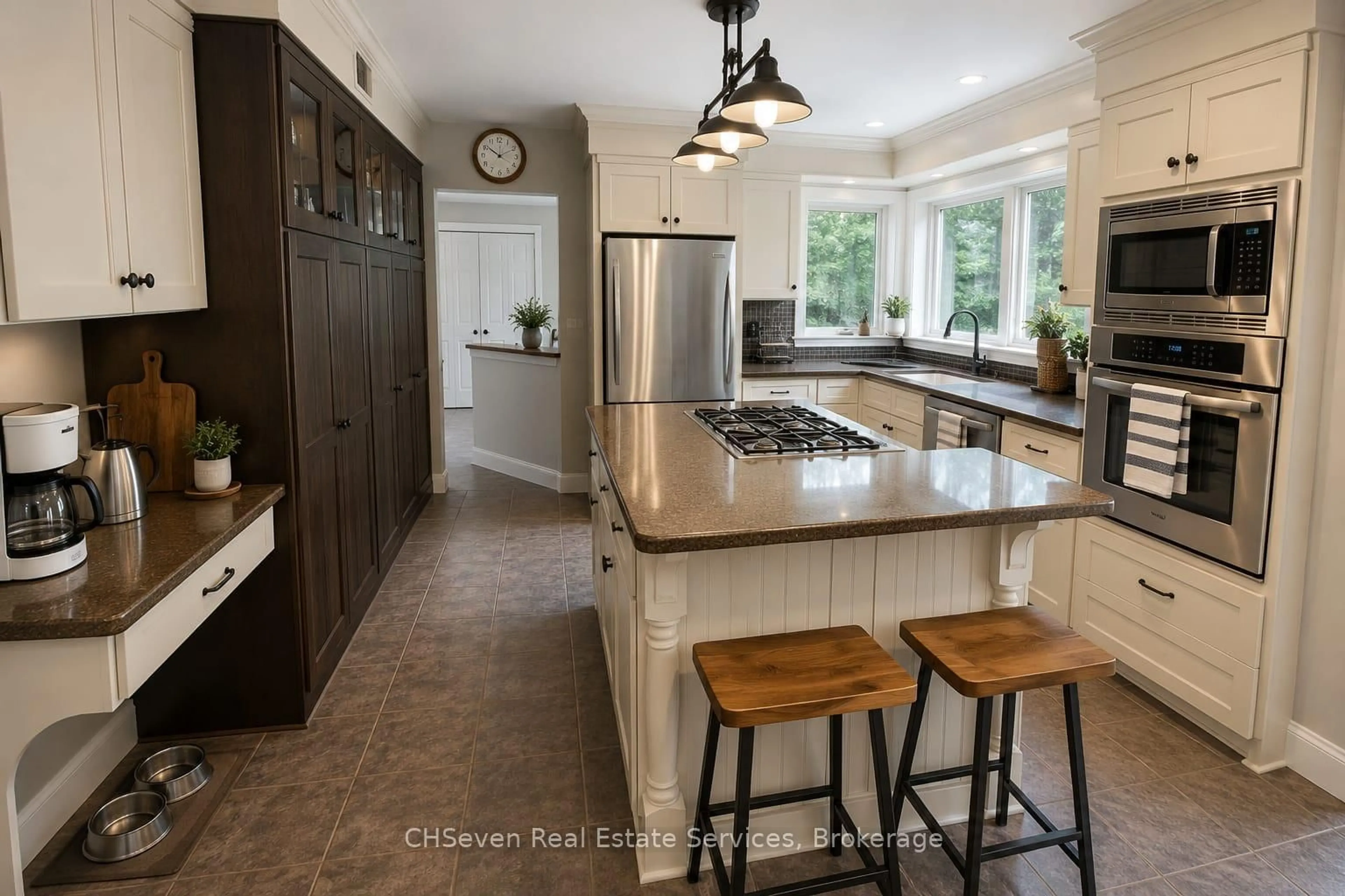 Open concept kitchen, ceramic/tile floor for 7811 WELLINGTON ROAD 22, Guelph/Eramosa Ontario N1H 6J2
