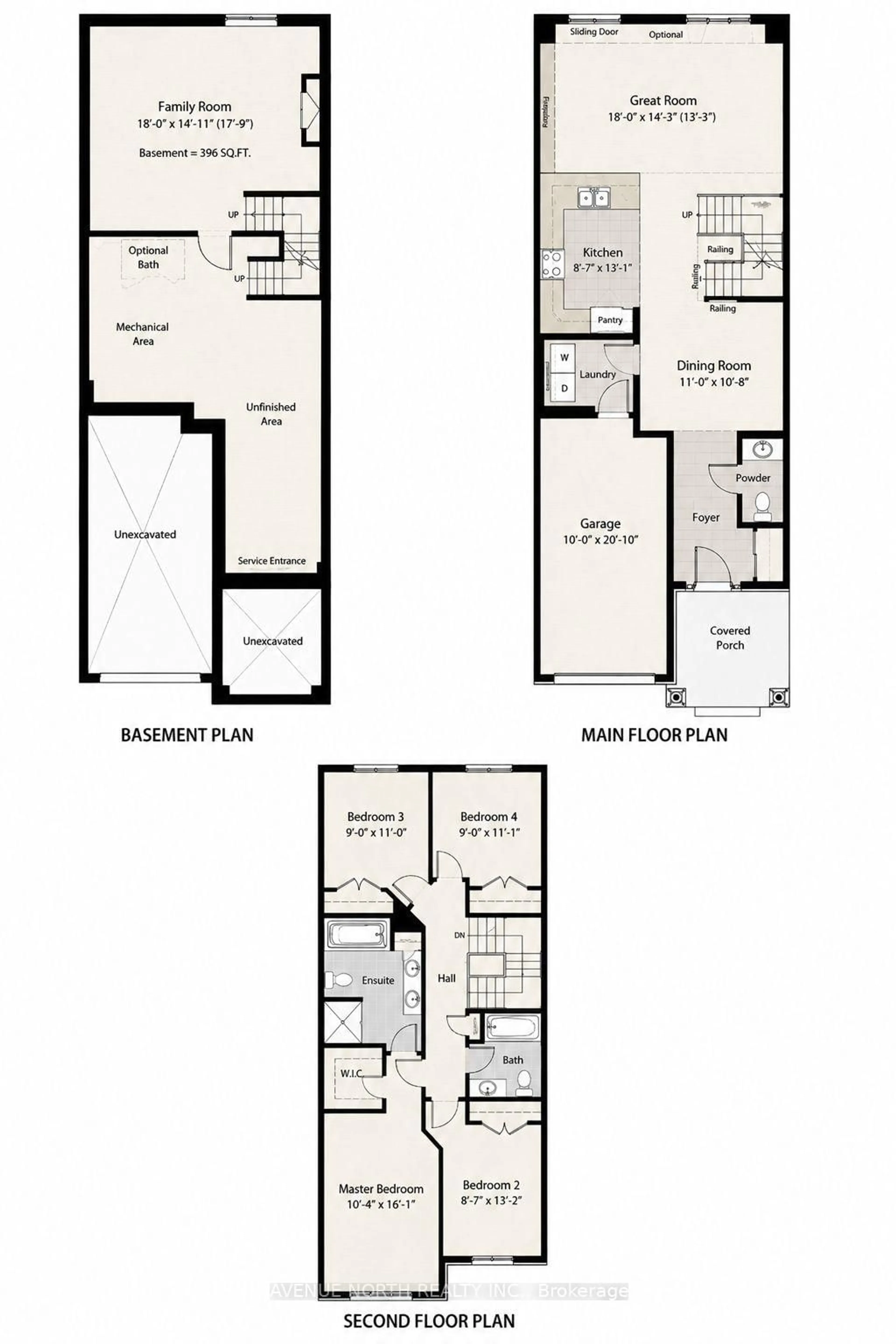 Floor plan for 323 Lysander Pl, Ottawa Ontario K1K 3X8