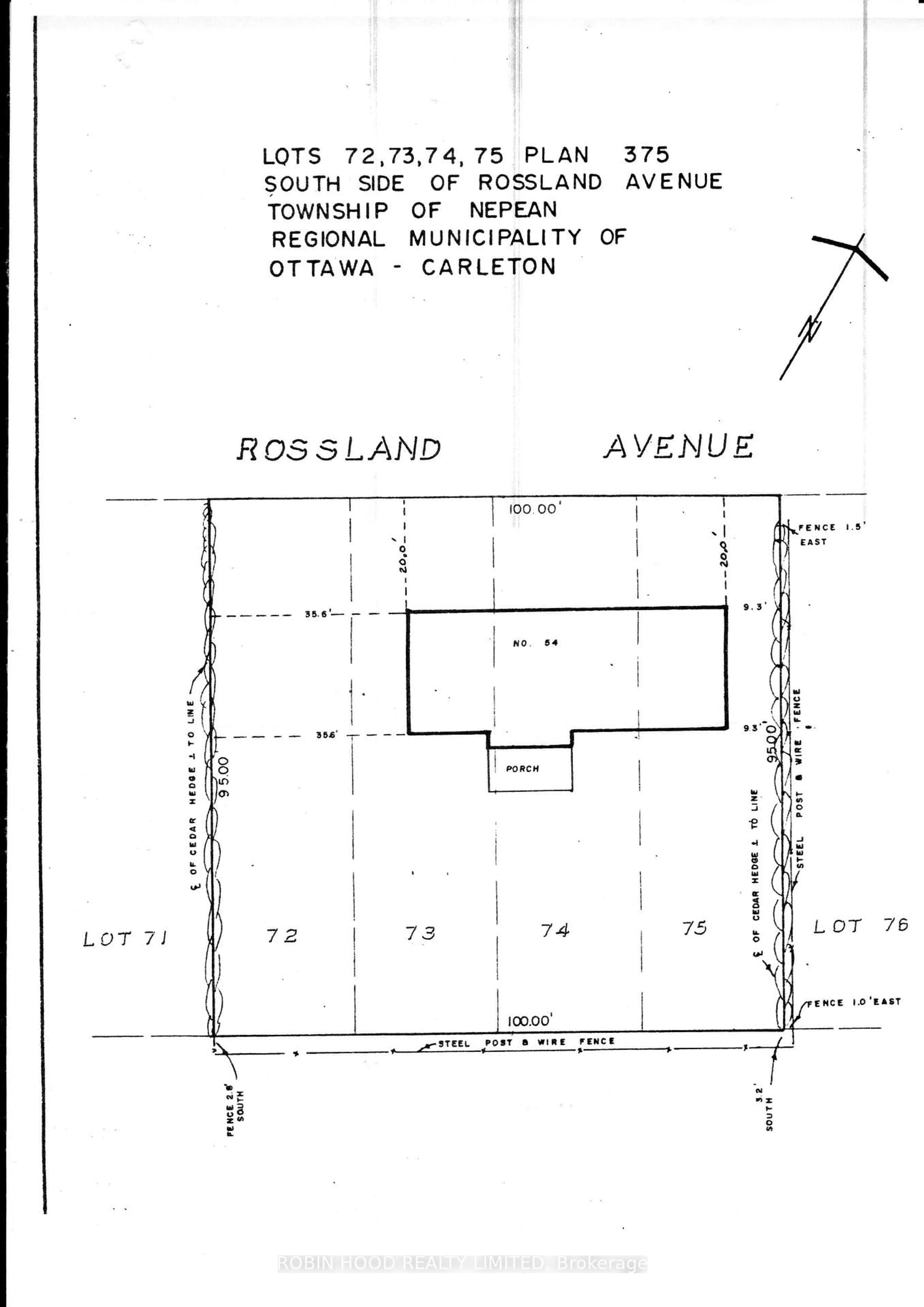 Floor plan for 54 Rossland Ave #54, Ottawa Ontario K2G 2K6