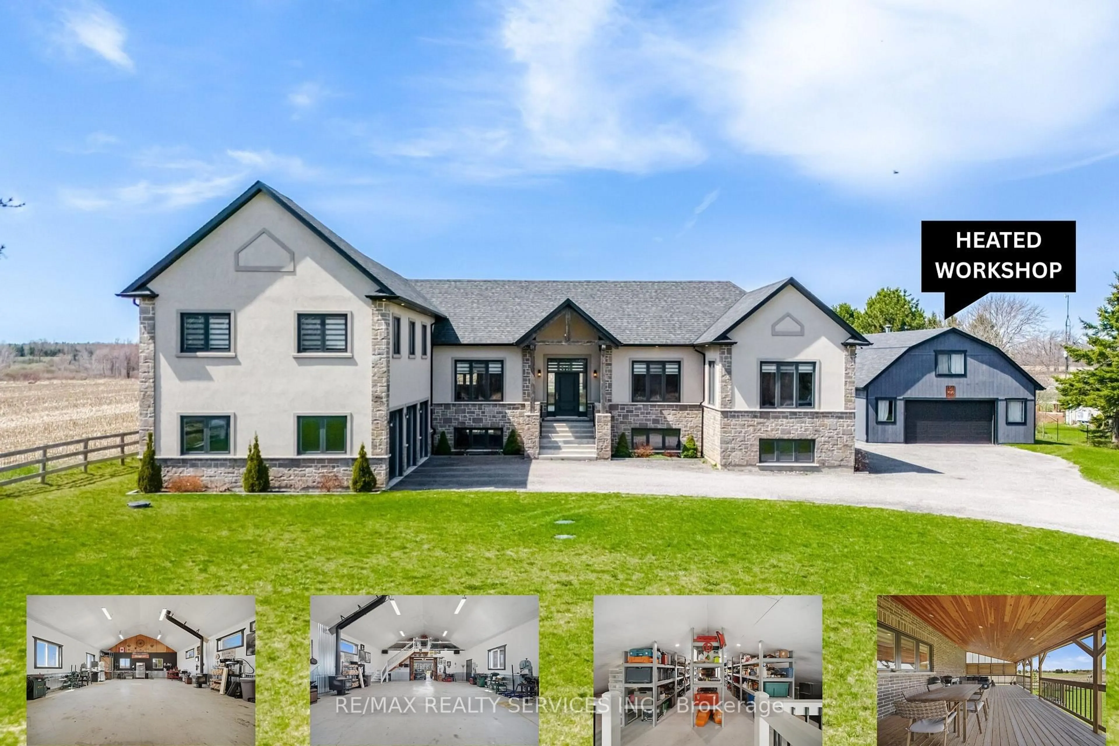 A pic from outside/outdoor area/front of a property/back of a property/a pic from drone, building for 9522 Wellington 22 Rd, Erin Ontario N0B 1Z0