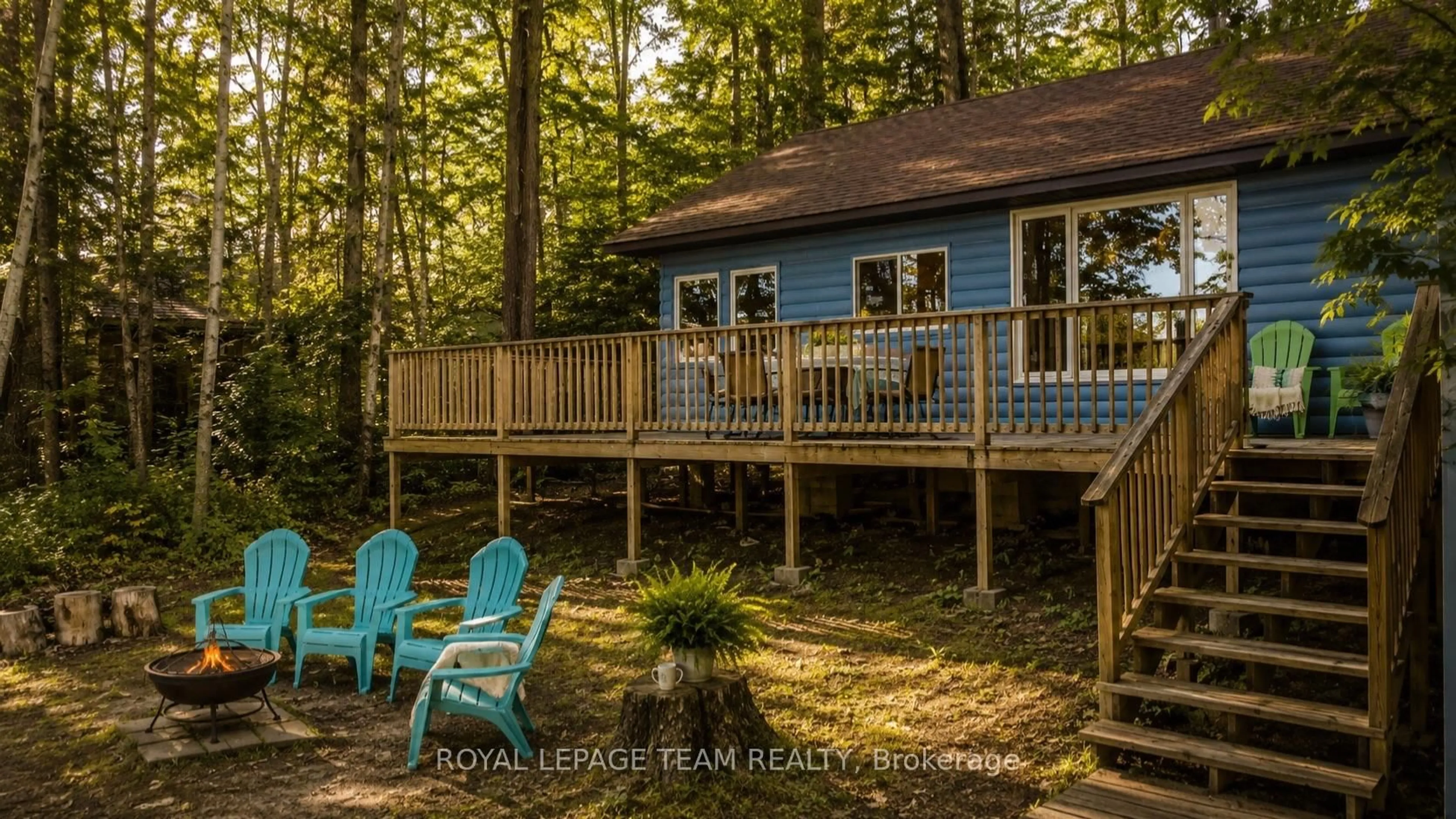 Patio, water/lake/river/ocean view for 1390a River Rd, Hastings Highlands Ontario K0L 1Y0
