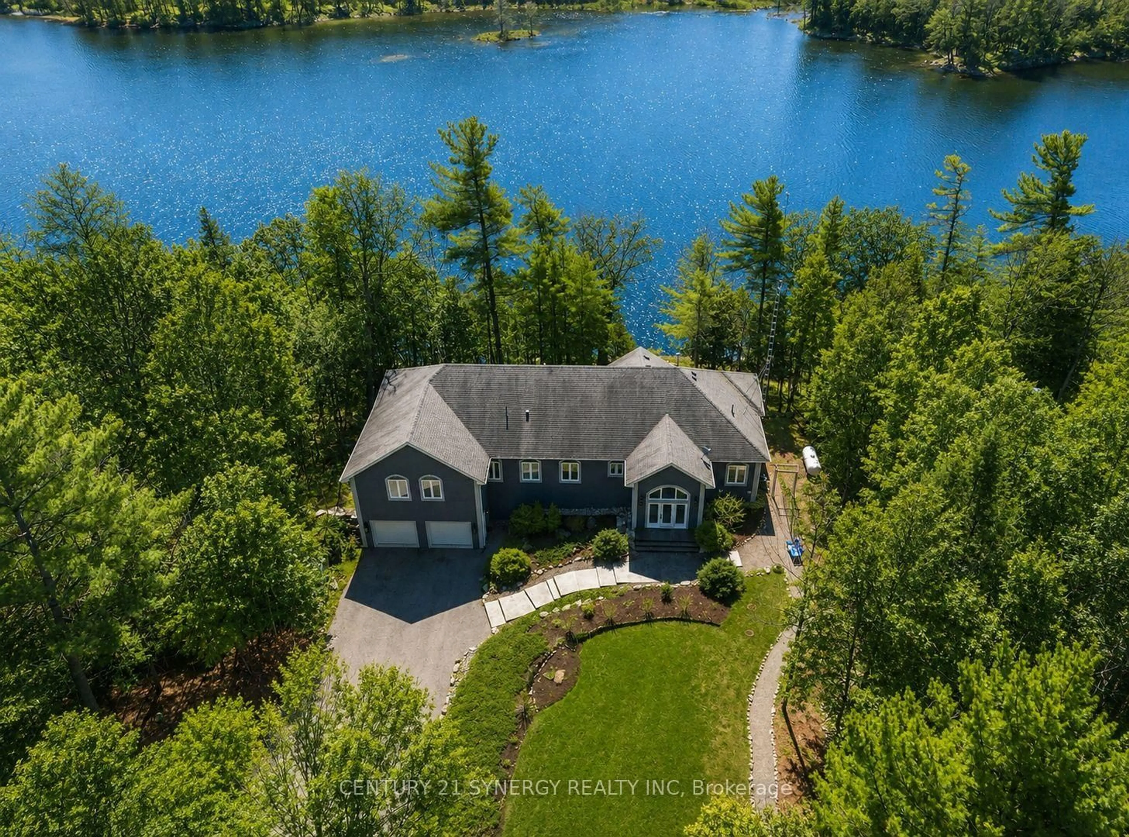 A pic from outside/outdoor area/front of a property/back of a property/a pic from drone, water/lake/river/ocean view for 3360-A County Road 3 Rd, Leeds and the Thousand Islands Ontario K0E 1N0