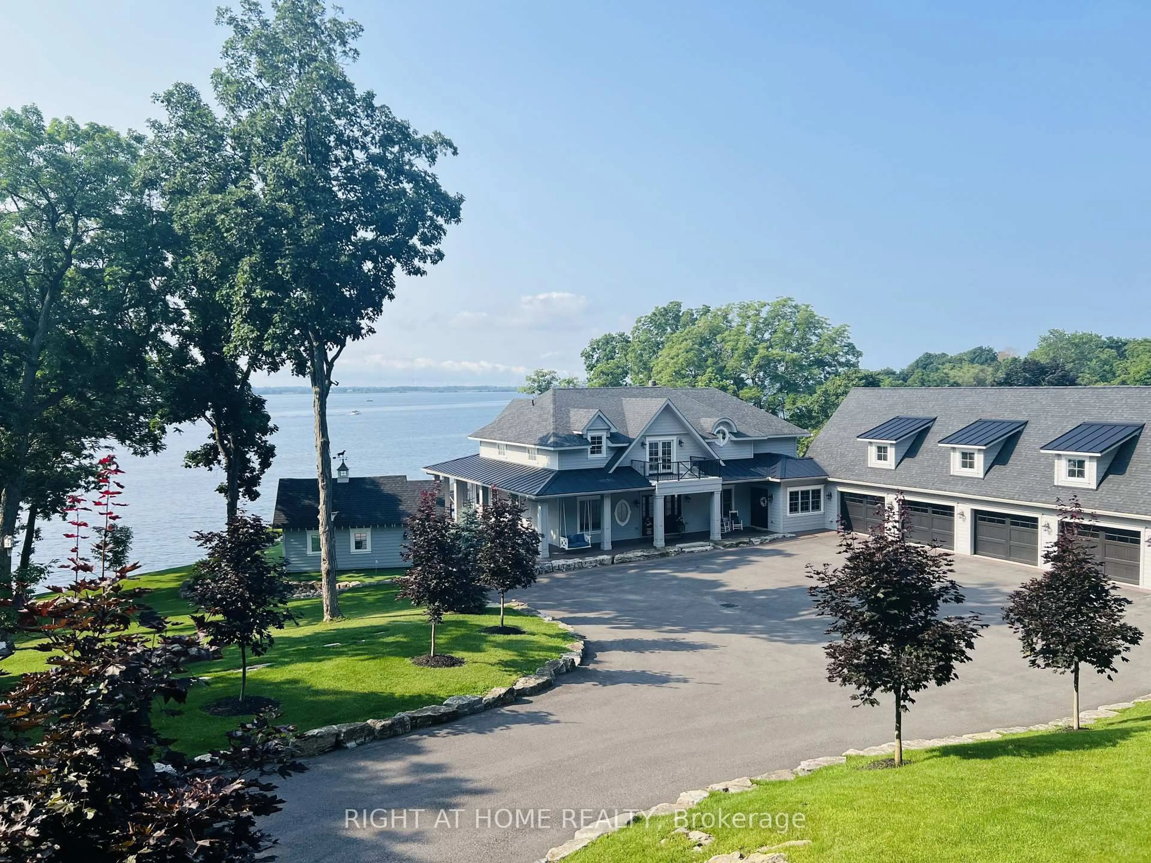 A pic from outside/outdoor area/front of a property/back of a property/a pic from drone, water/lake/river/ocean view for 24 King Pitt Rd, Kingston Ontario K7L 4V1