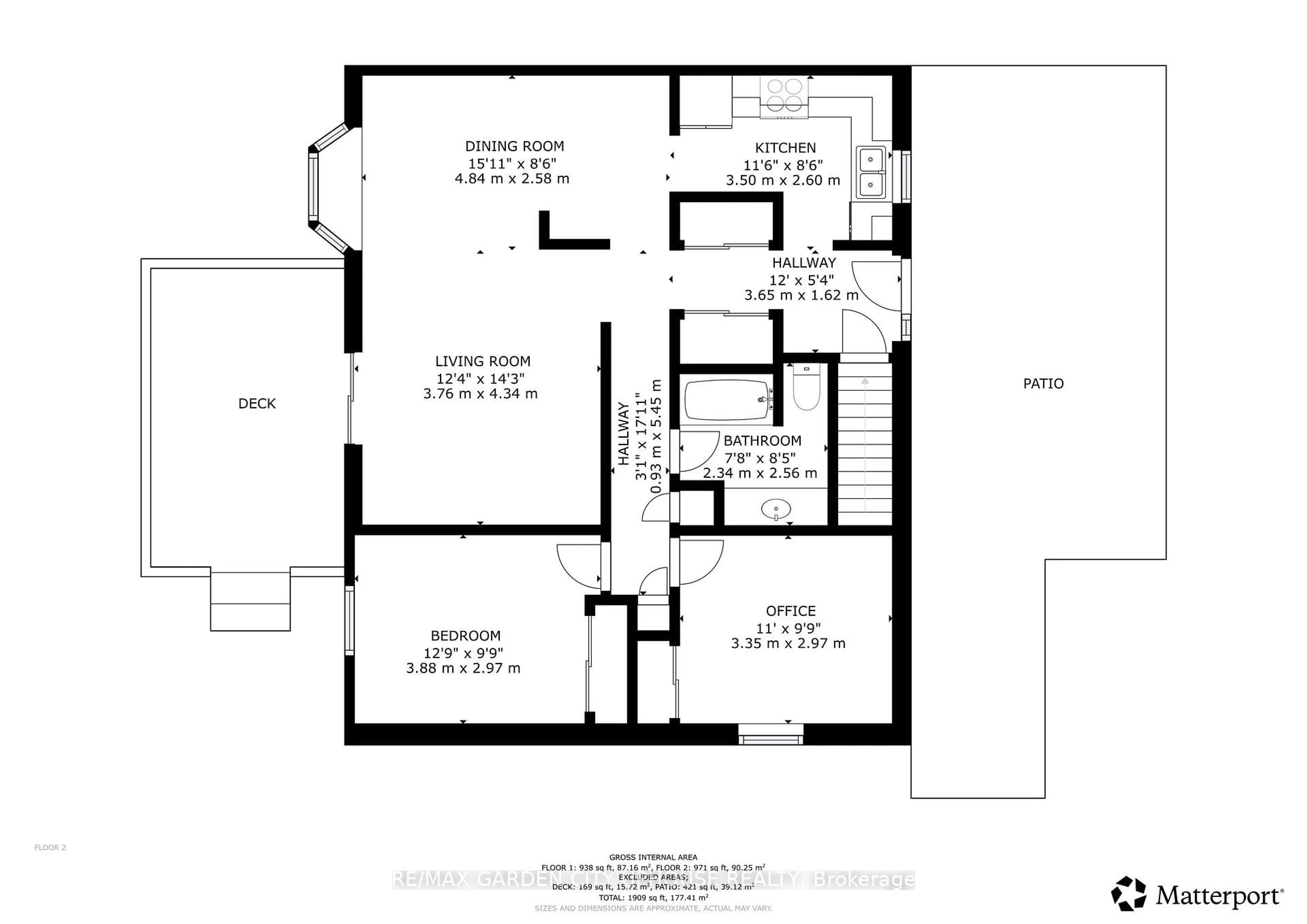 Floor plan for 122 Bunting Rd, St. Catharines Ontario L2P 3X7
