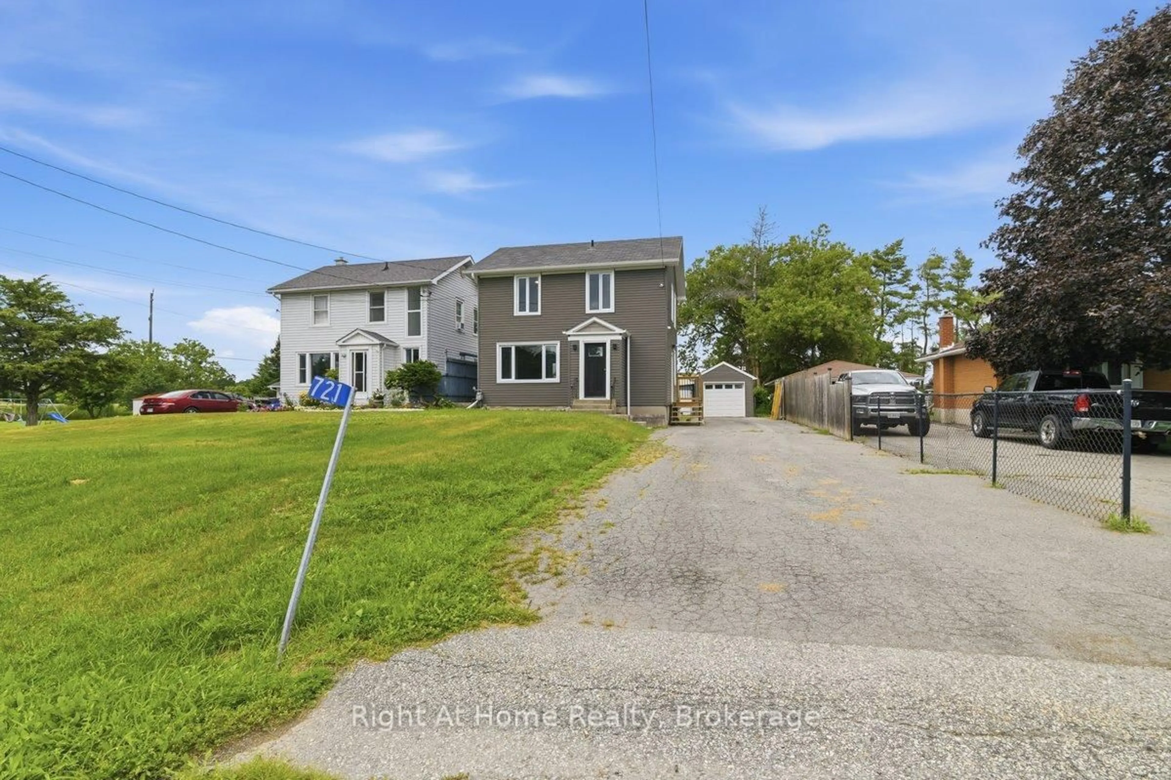 A pic from outside/outdoor area/front of a property/back of a property/a pic from drone, street for 721 Harmony Rd, Corbyville Ontario K0K 1V0