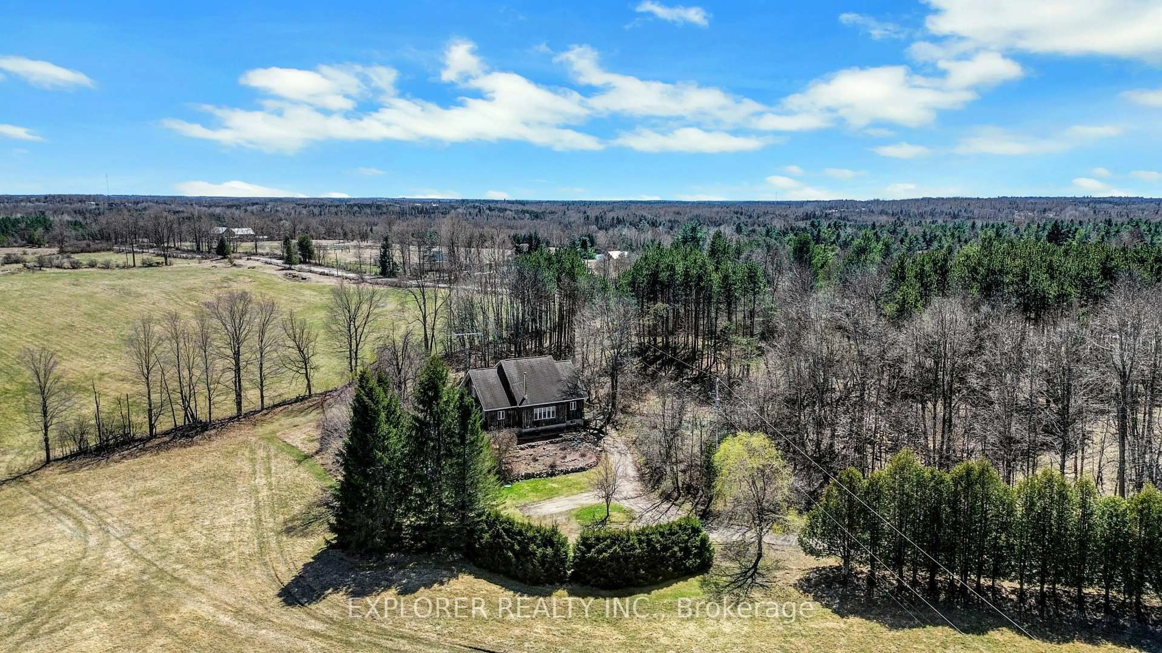 A pic from outside/outdoor area/front of a property/back of a property/a pic from drone, forest/trees view for 720 Rosetta Rd, Lanark Ontario K0G 1K0