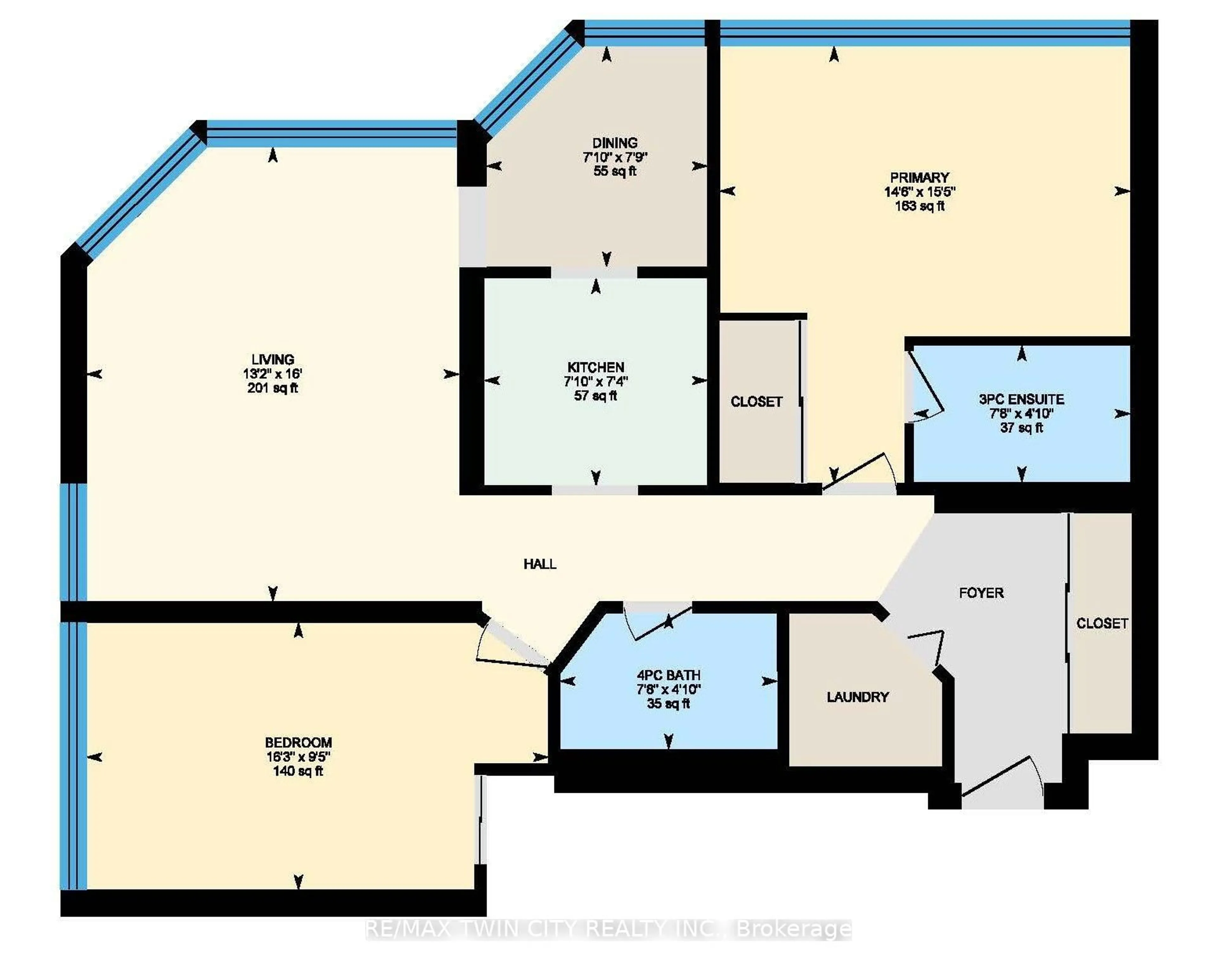 Floor plan for 3227 King St #503, Kitchener Ontario N2A 3Z9