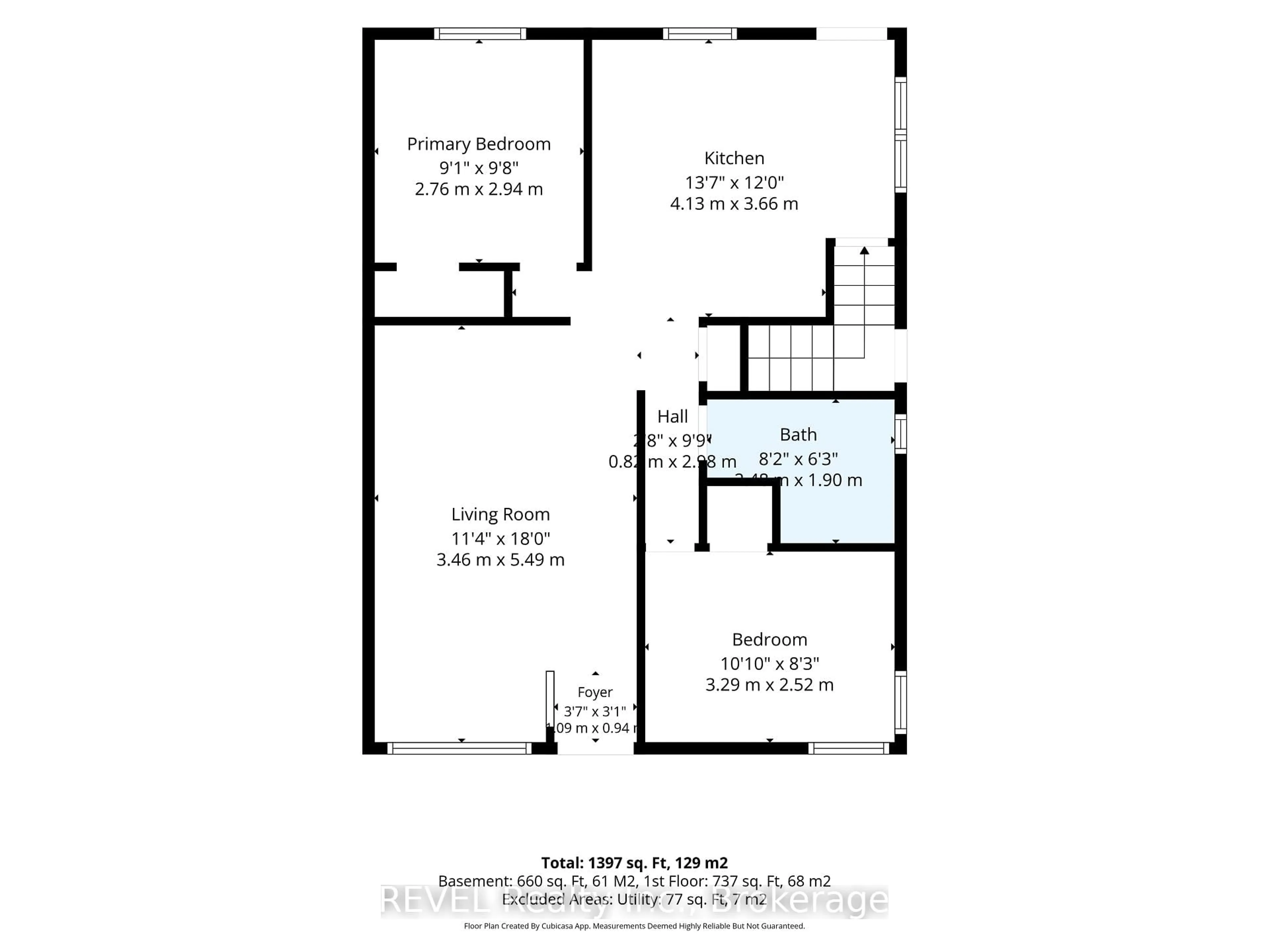 Floor plan for 514 - A Scott St #A, St. Catharines Ontario L2M 3X2