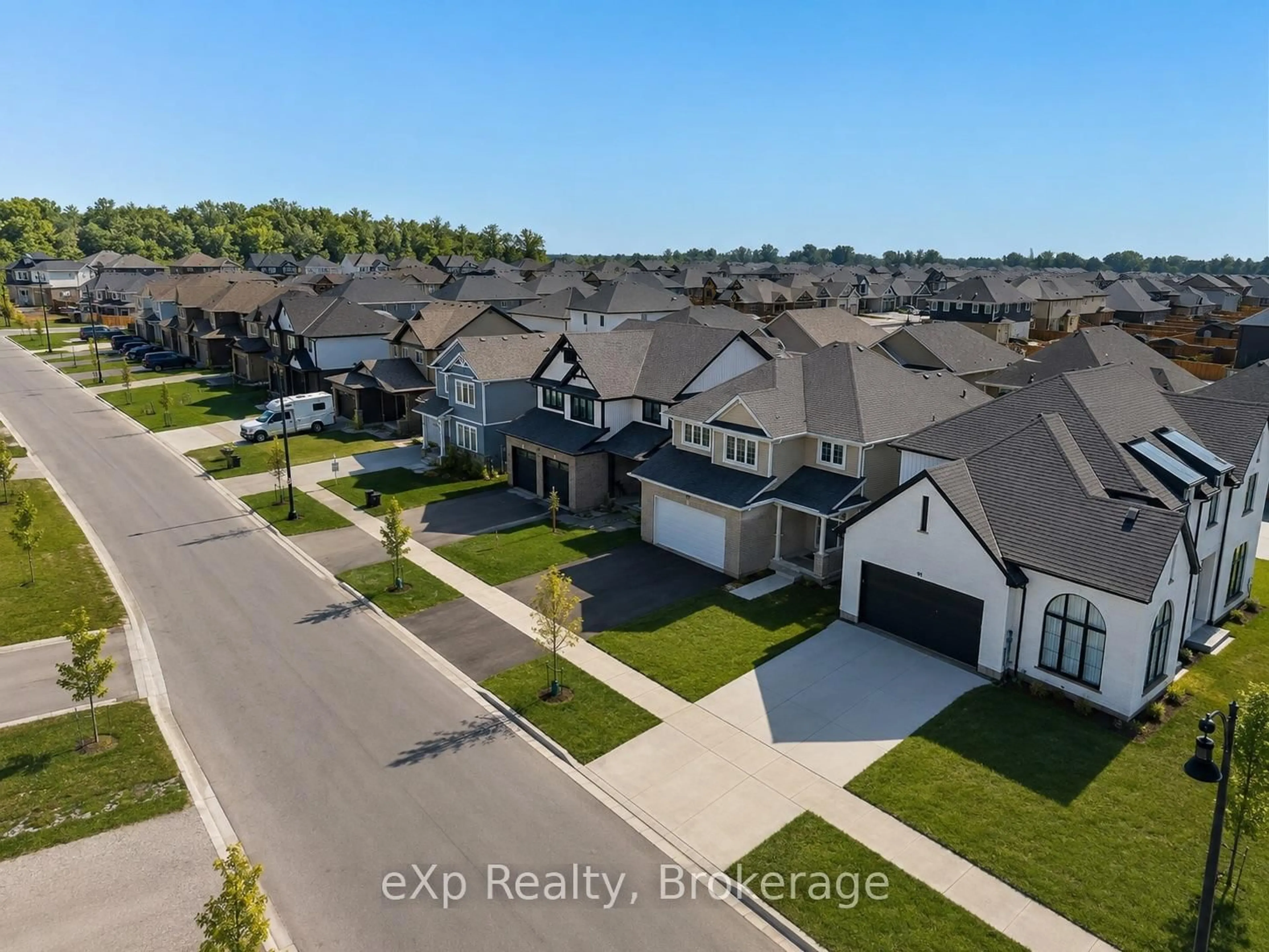 A pic from outside/outdoor area/front of a property/back of a property/a pic from drone, street for 89 Acorn Tr, St. Thomas Ontario N5R 0L8