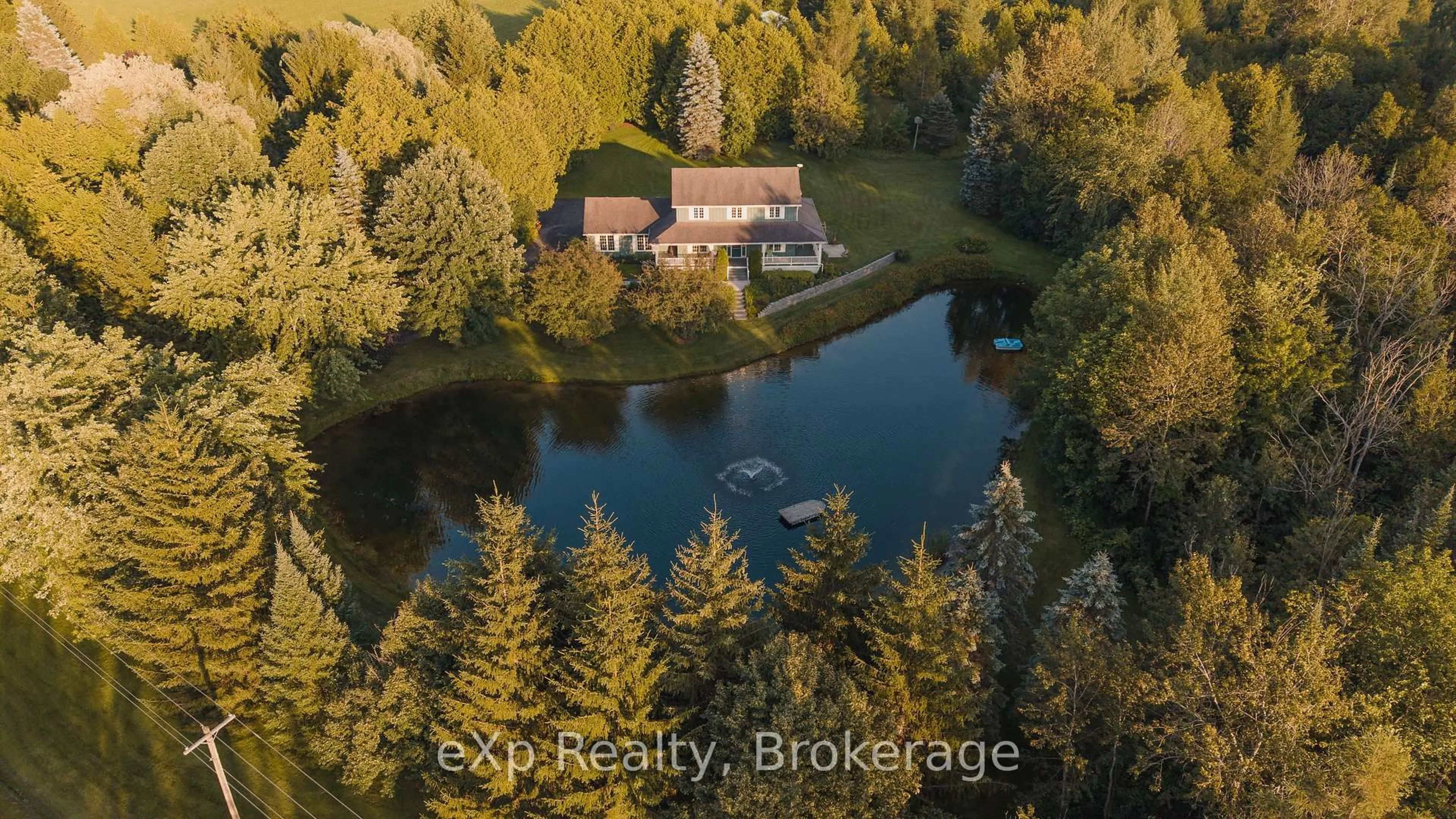 A pic from outside/outdoor area/front of a property/back of a property/a pic from drone, water/lake/river/ocean view for 243204 Southgate 24 Rd, Southgate Ontario N0G 1R0