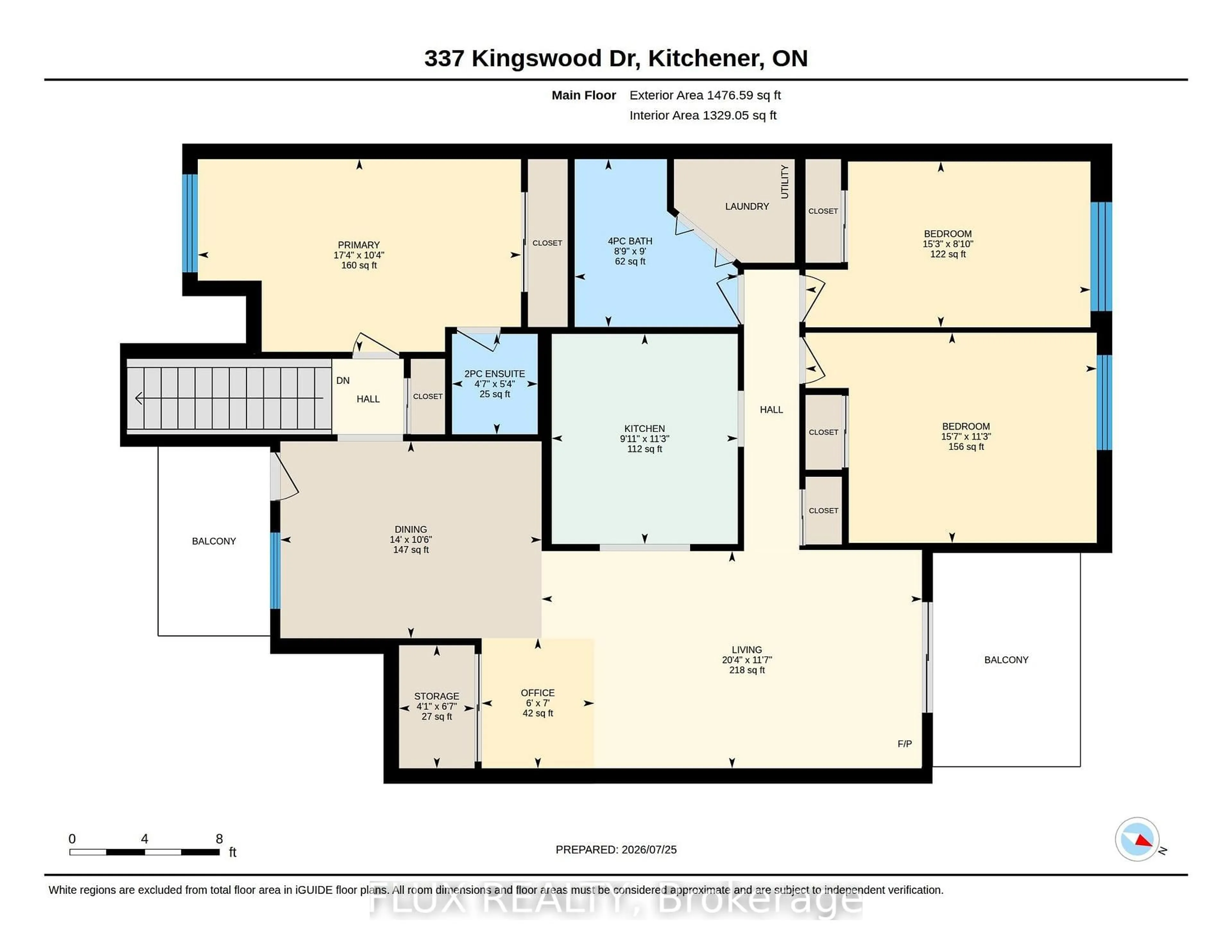 Floor plan for 337 Kingswood Dr #20, Kitchener Ontario N2E 1X5