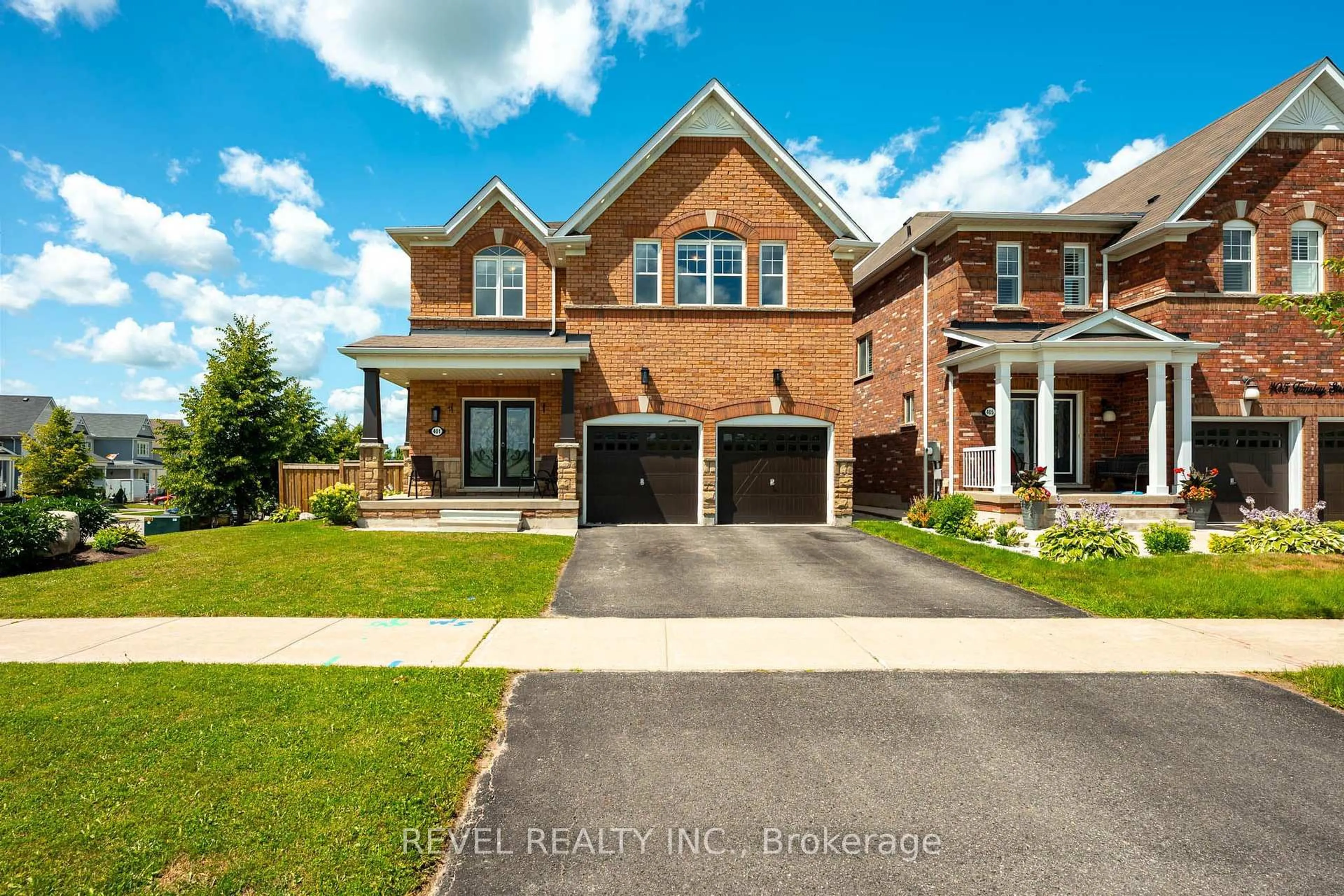 Home with brick exterior material, street for 401 Tansley St, Shelburne Ontario L9V 2S6