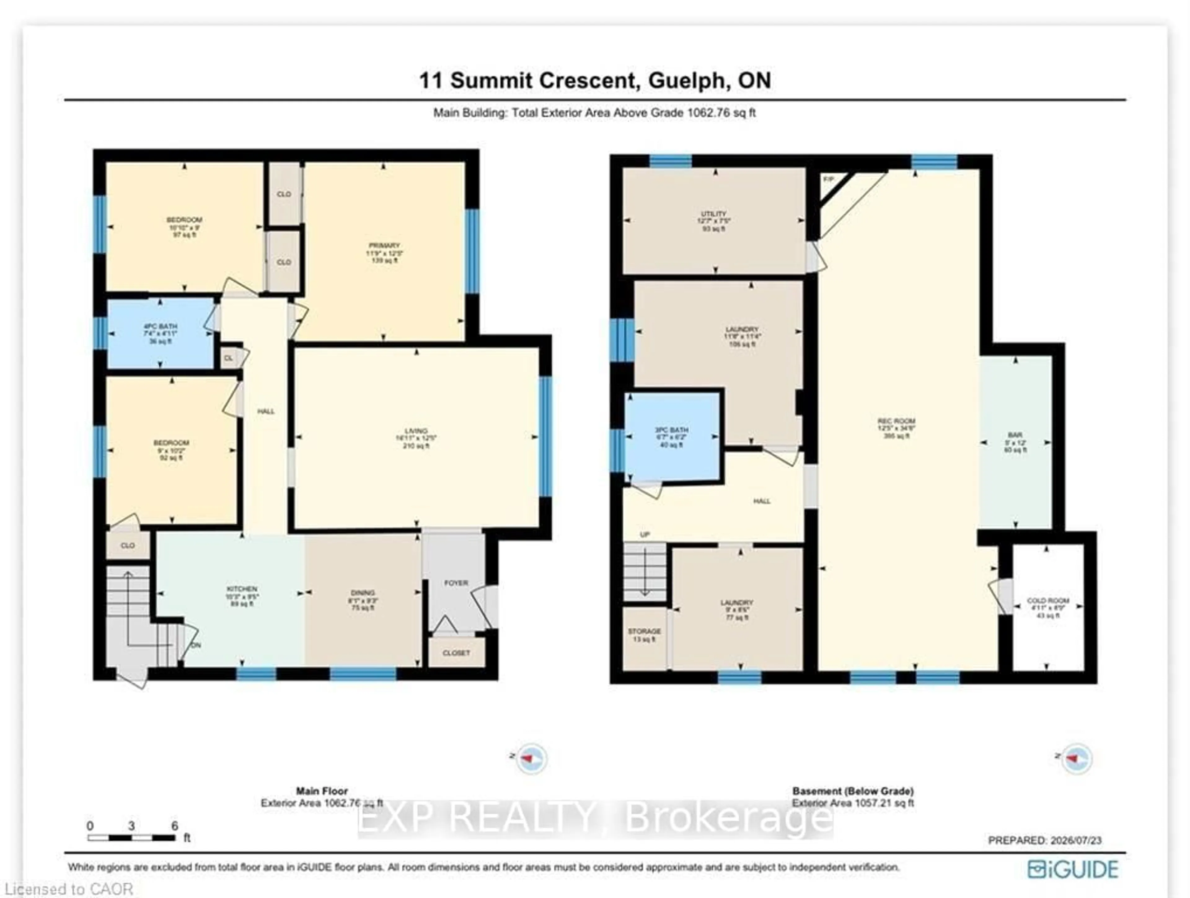 Floor plan for 11 Summit Cres, Guelph Ontario N1H 1S2