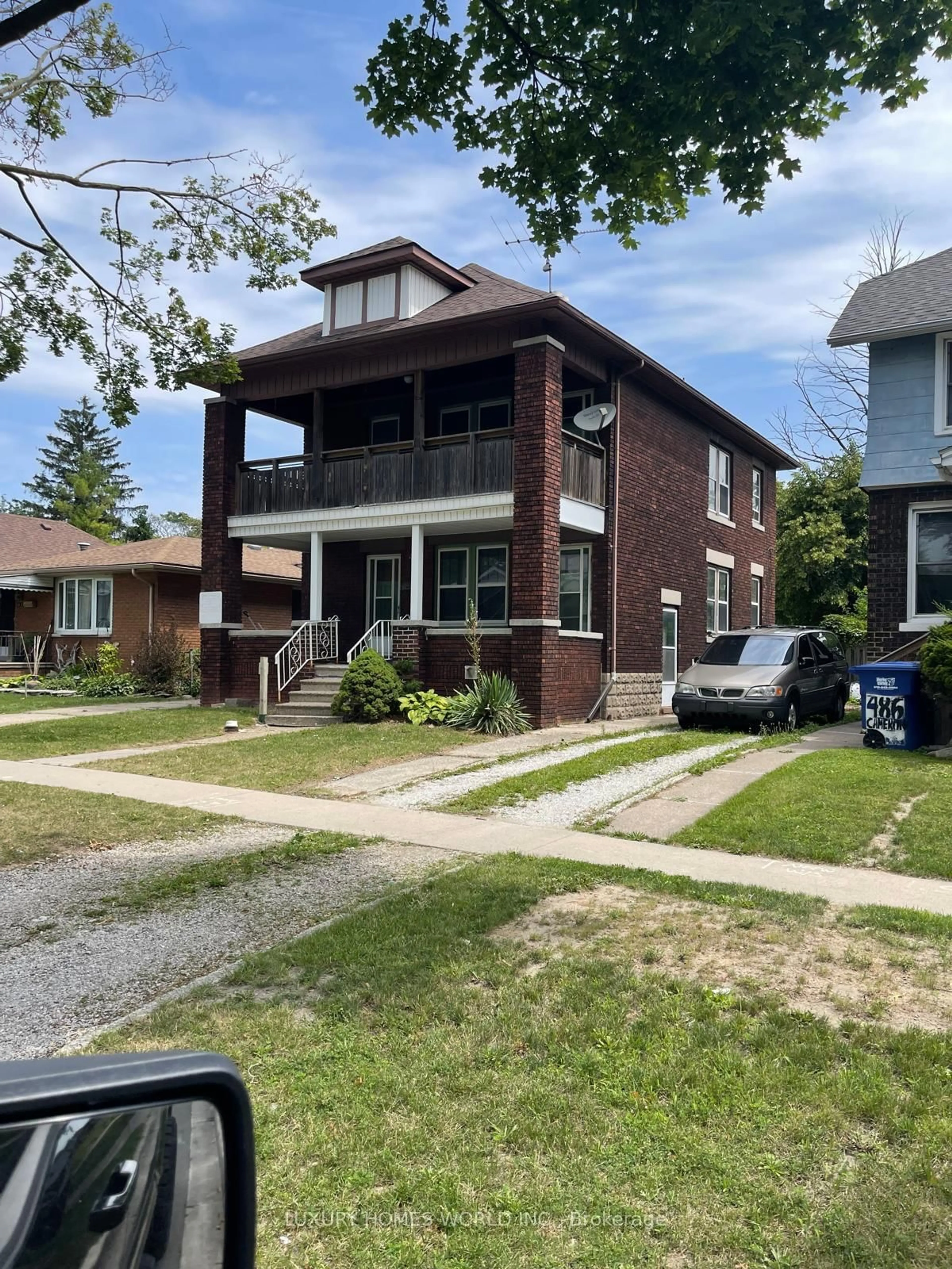 Home with brick exterior material, street for 478-480 Cameron Ave, Windsor Ontario N9B 1Y7