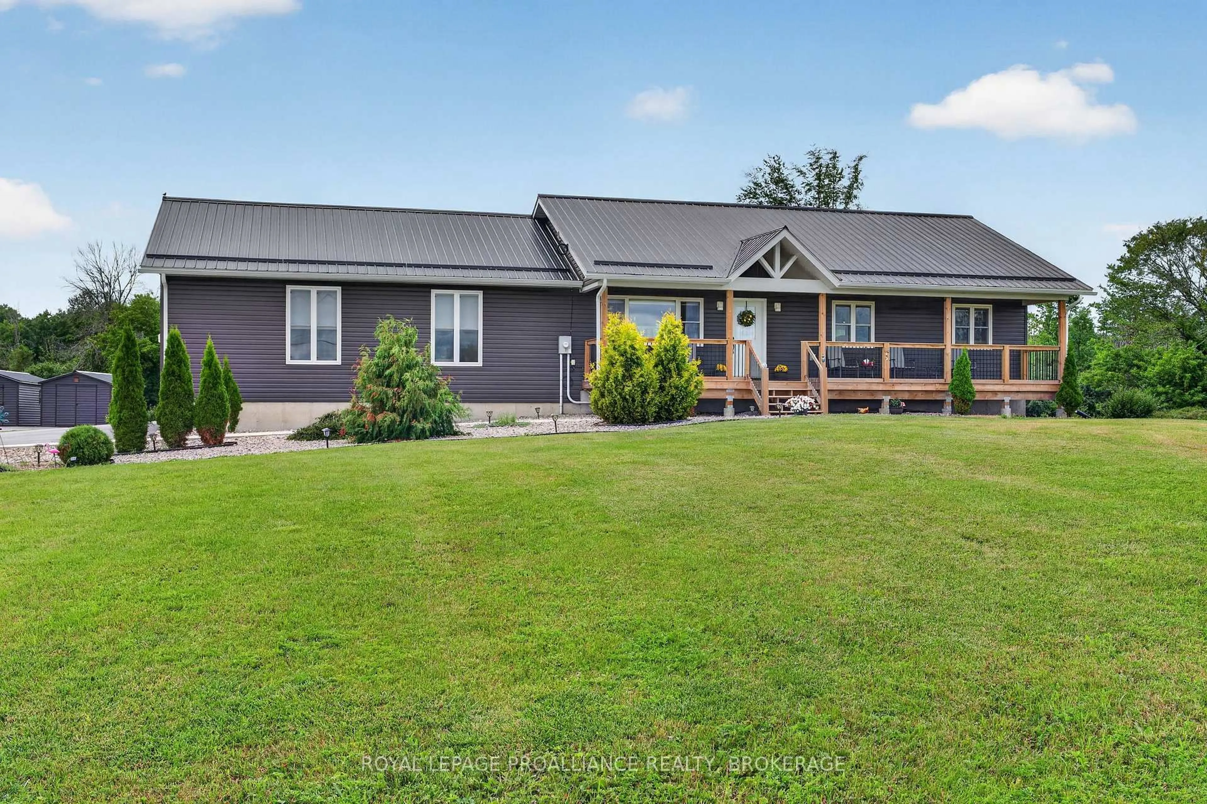 A pic from outside/outdoor area/front of a property/back of a property/a pic from drone, unknown for 3160 McConnell Rd, Bissett Creek Ontario K0H 2H0