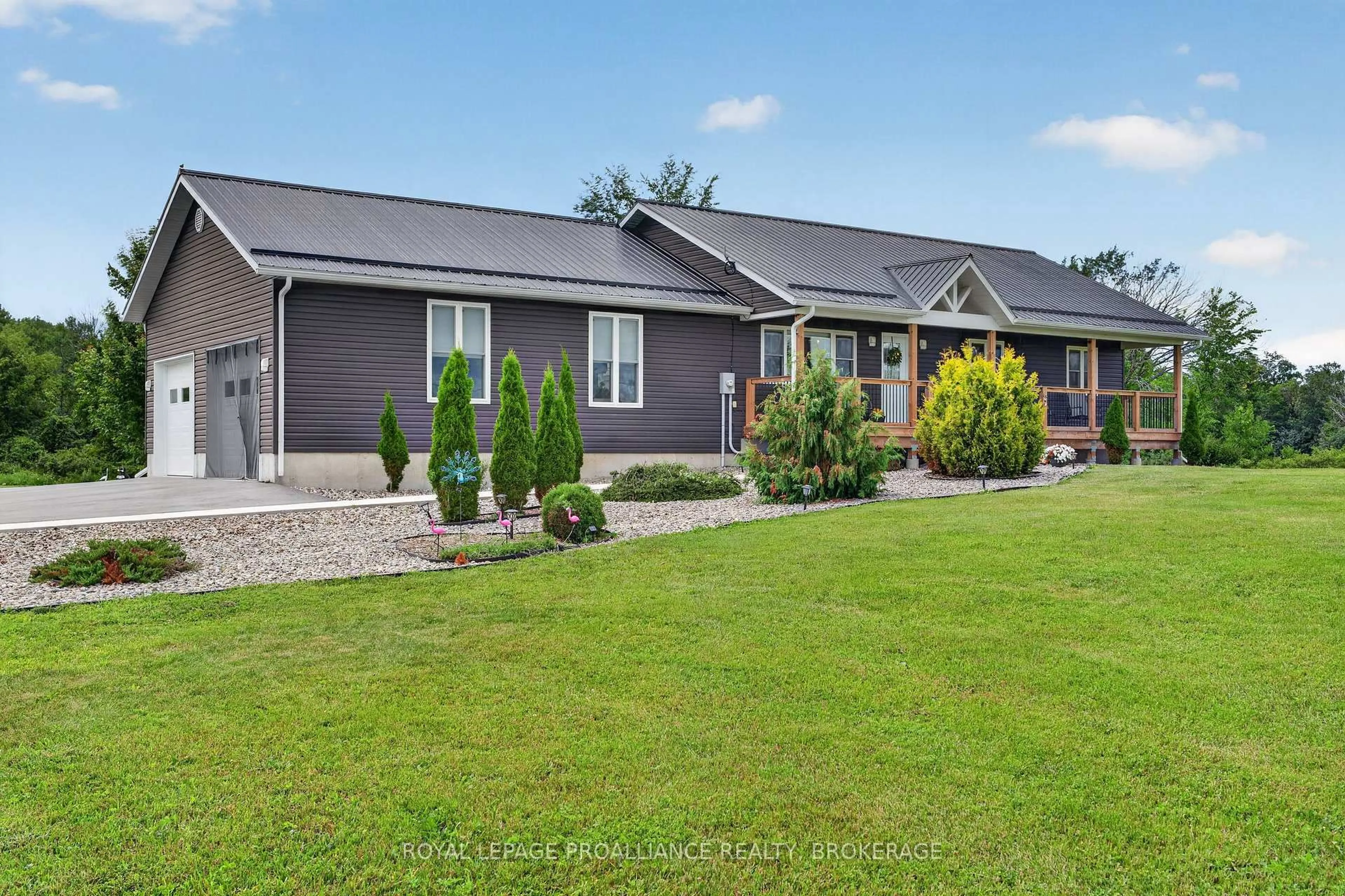 A pic from outside/outdoor area/front of a property/back of a property/a pic from drone, unknown for 3160 McConnell Rd, Bissett Creek Ontario K0H 2H0