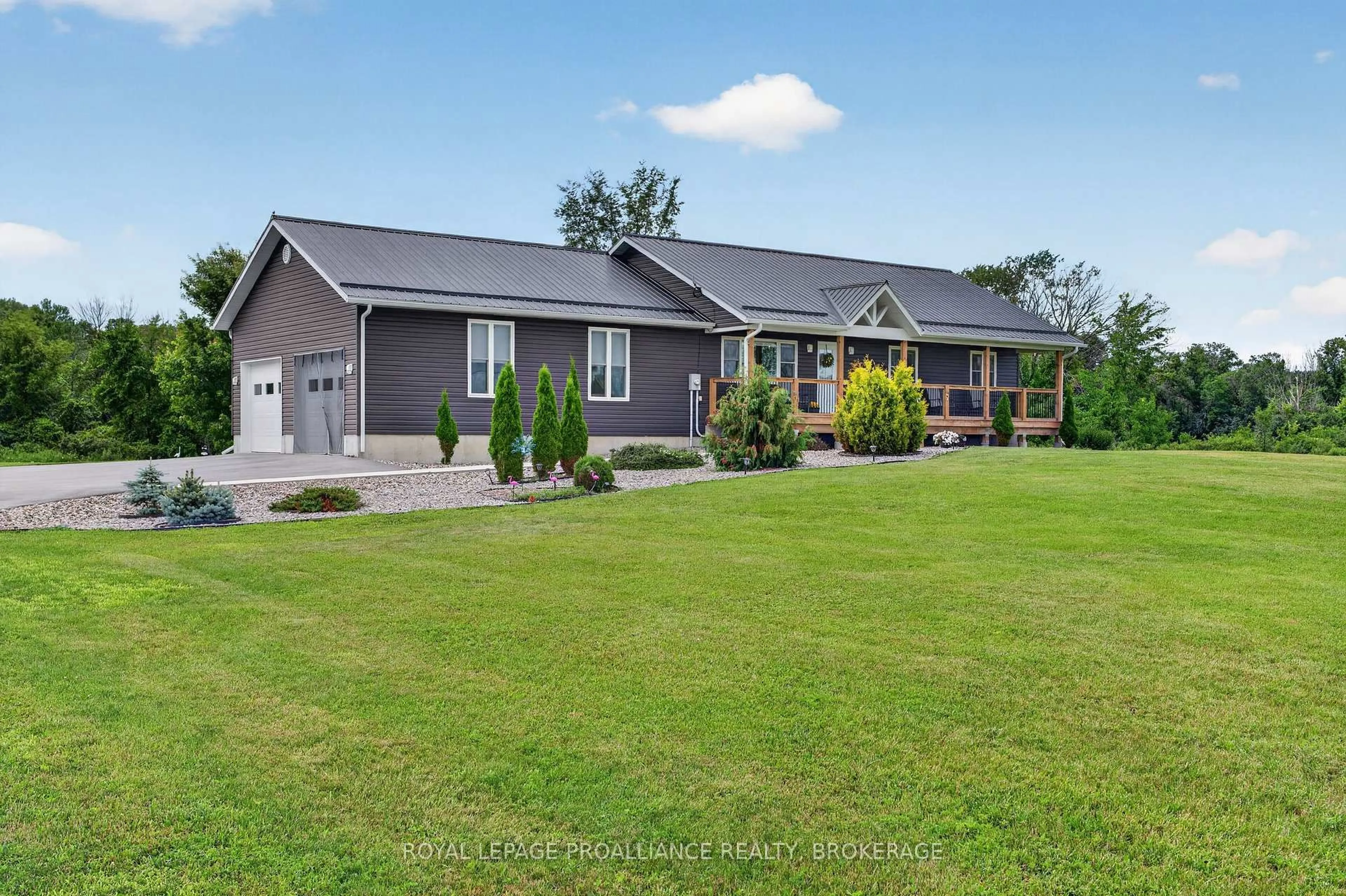A pic from outside/outdoor area/front of a property/back of a property/a pic from drone, unknown for 3160 McConnell Rd, Bissett Creek Ontario K0H 2H0