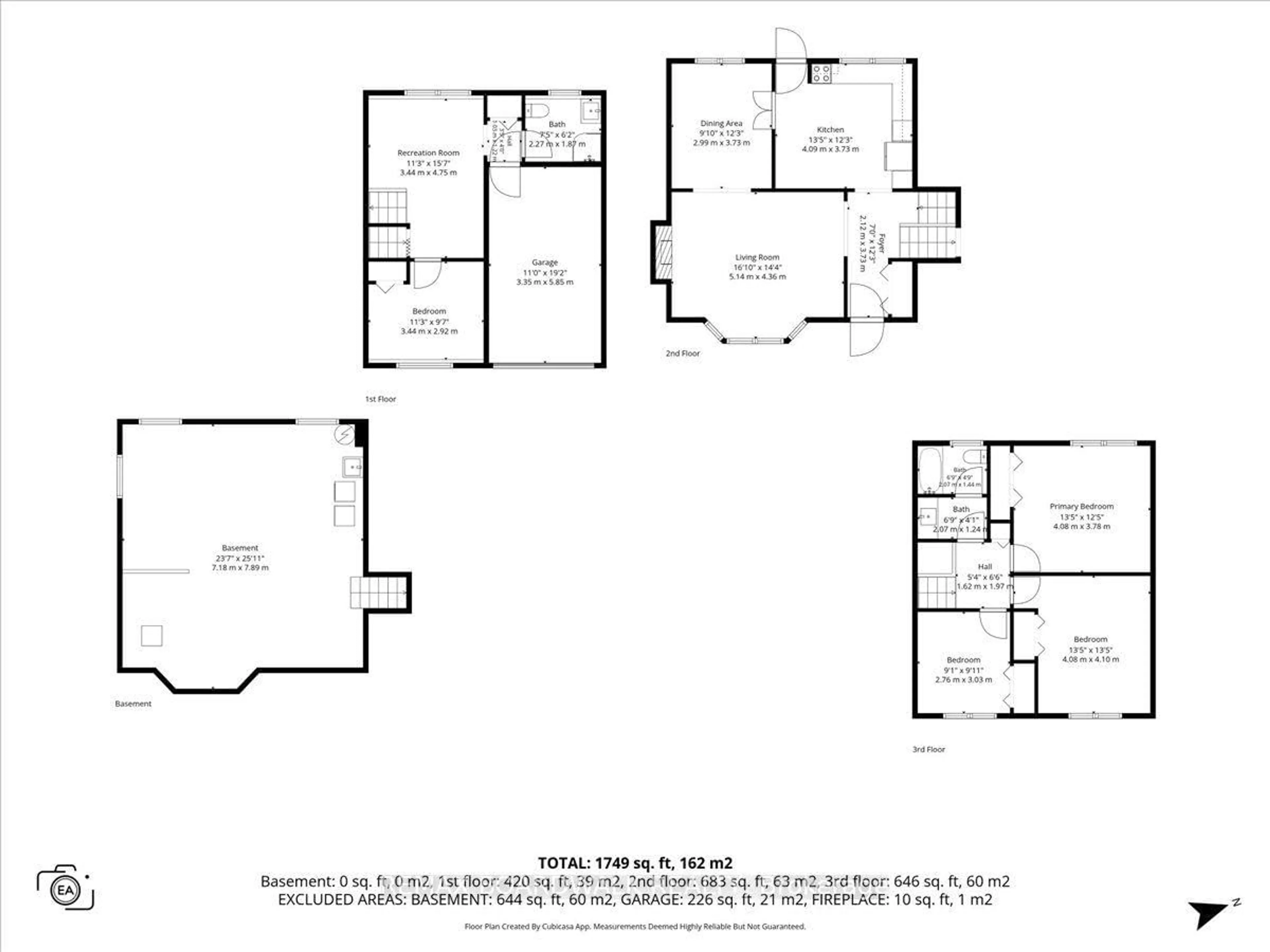 Floor plan for 965 Cahill Dr, Ottawa Ontario K1V 9H9